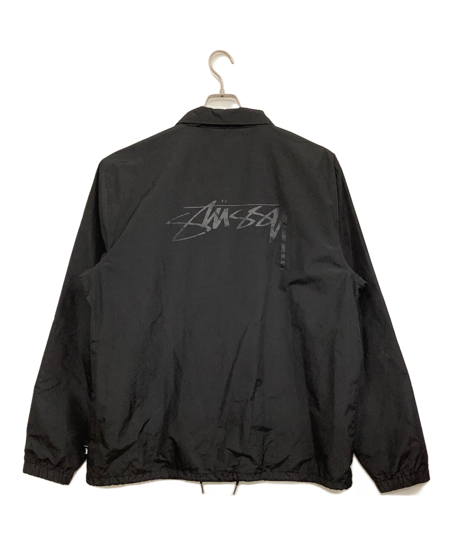 00s STUSSY ナイロンジャケット メキシコ製 L 刺繍ロゴ 黒 古着 中古・古着通販】stussy (ステューシー) Cruize Coach Jacket ブラック