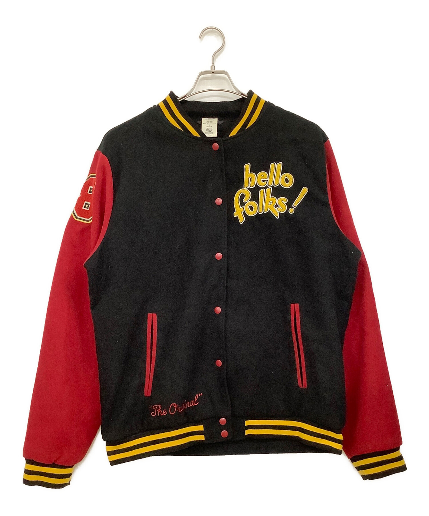 Disney 100  スタジャン　サイズM値下げした 中古・古着通販】DISNEY (ディズニー) スタジャン レッド×ブラック