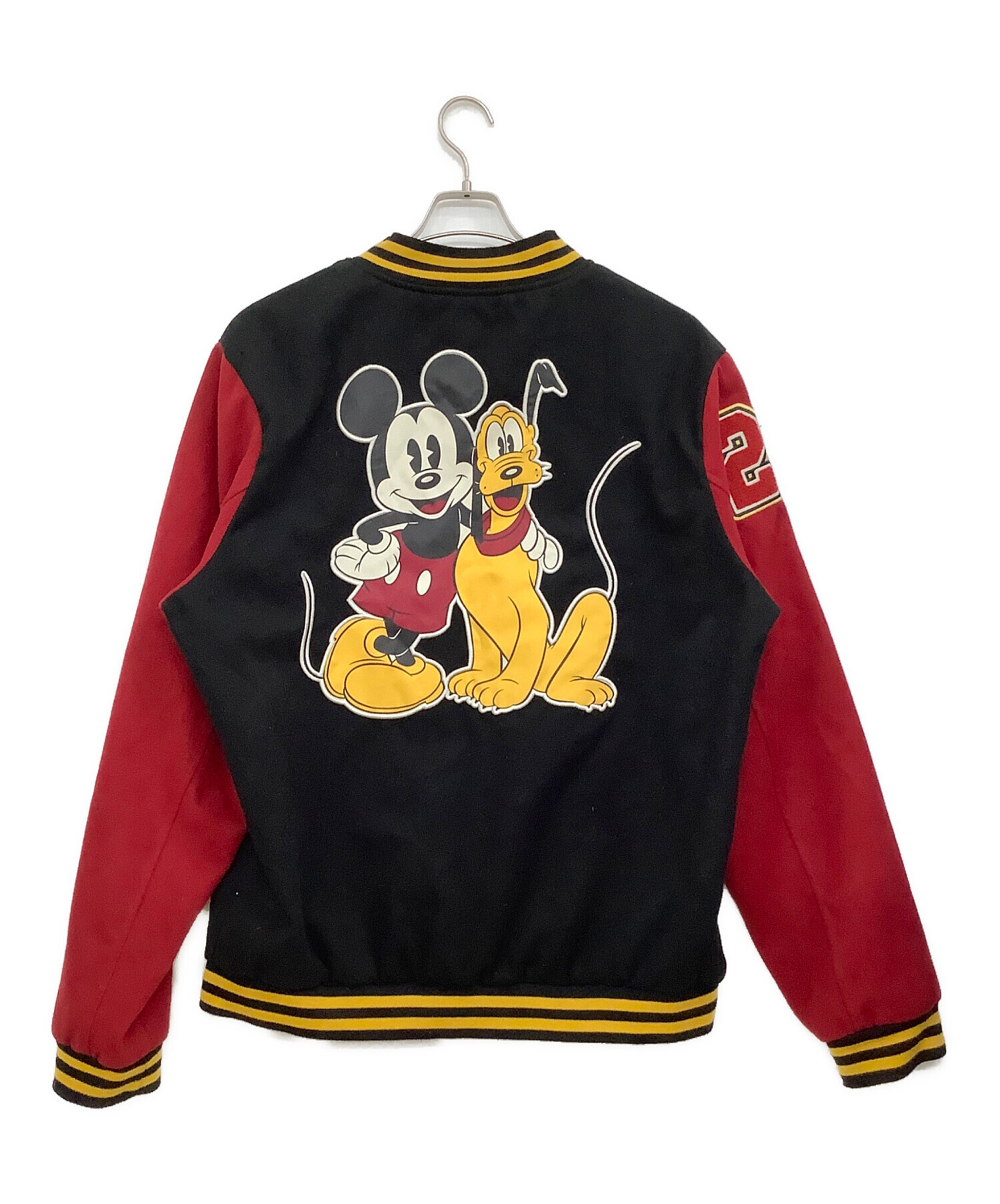 中古・古着通販】DISNEY (ディズニー) スタジャン レッド×ブラック