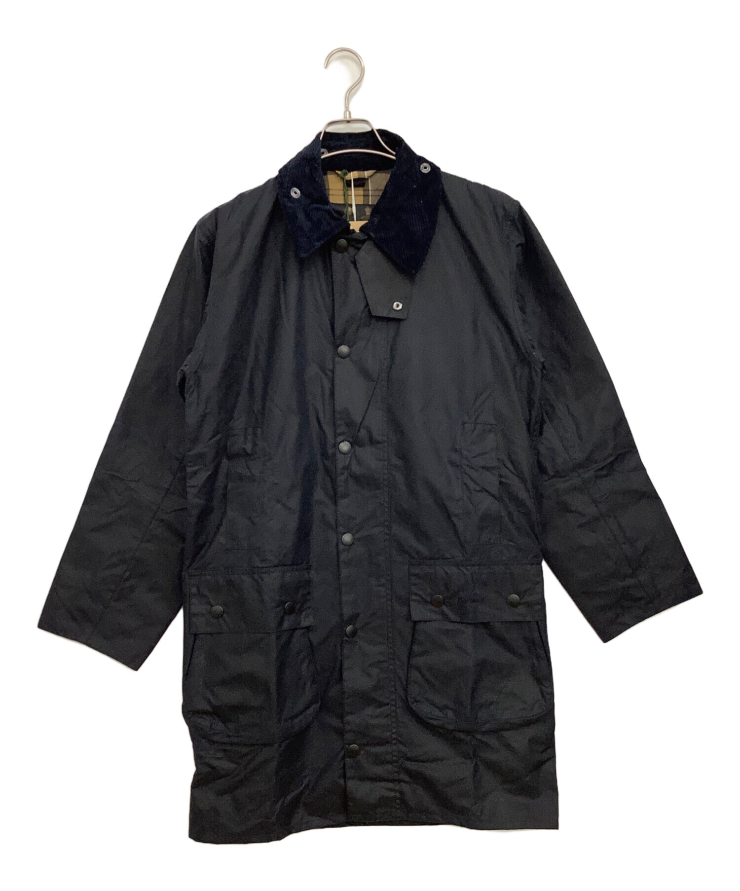 Barbour ネイビー ジャケット 34borderボーダー 中古・古着通販】Barbour (バブアー) BORDER ネイビー サイズ:34