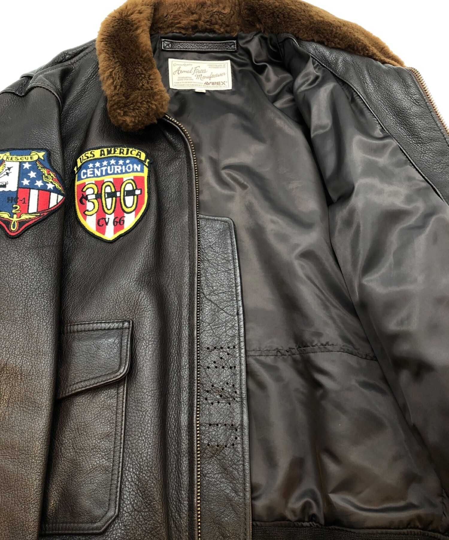 中古・古着通販】AVIREX (アヴィレックス) G-1 JACKET ダーク 中古・古着通販】AVIREX (アヴィレックス) G-1 JACKET ダーク