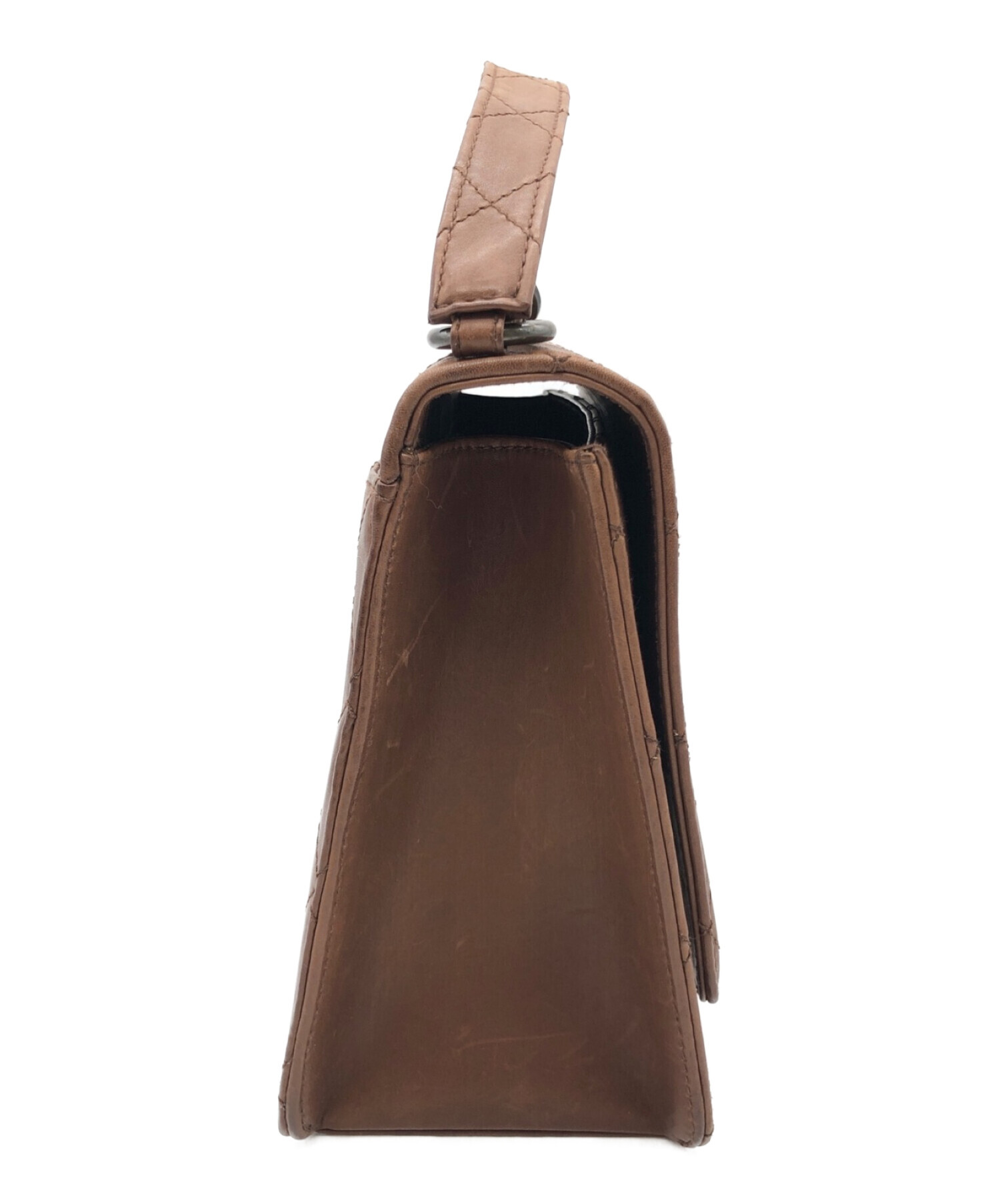 中古・古着通販】CHANEL (シャネル) ハンドバッグ ブラウン｜ブランド