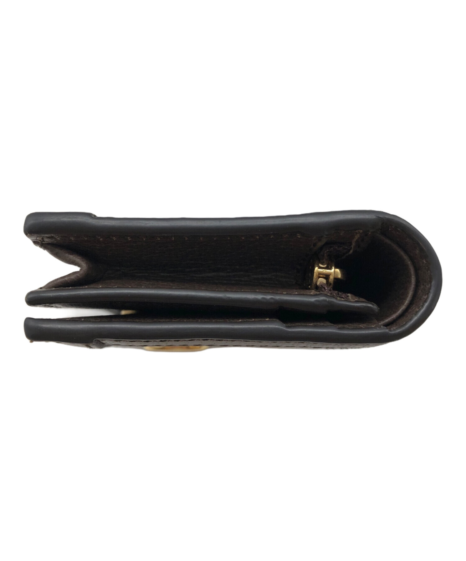 中古・古着通販】GUCCI (グッチ) GGレザーコンパクトウォレット