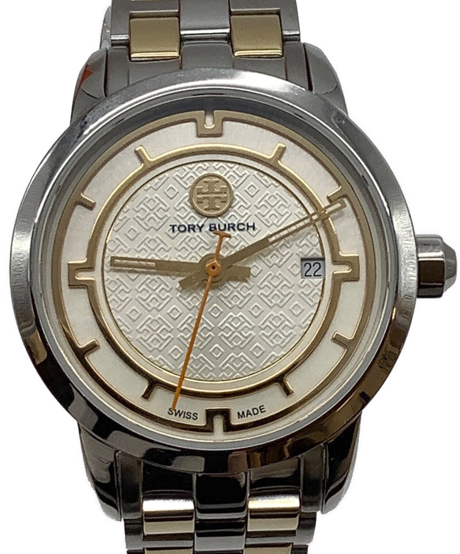 中古・古着通販】TORY BURCH (トリーバーチ) 腕時計 ホワイト 中古・古着通販】TORY BURCH (トリーバーチ) 腕時計 ホワイト