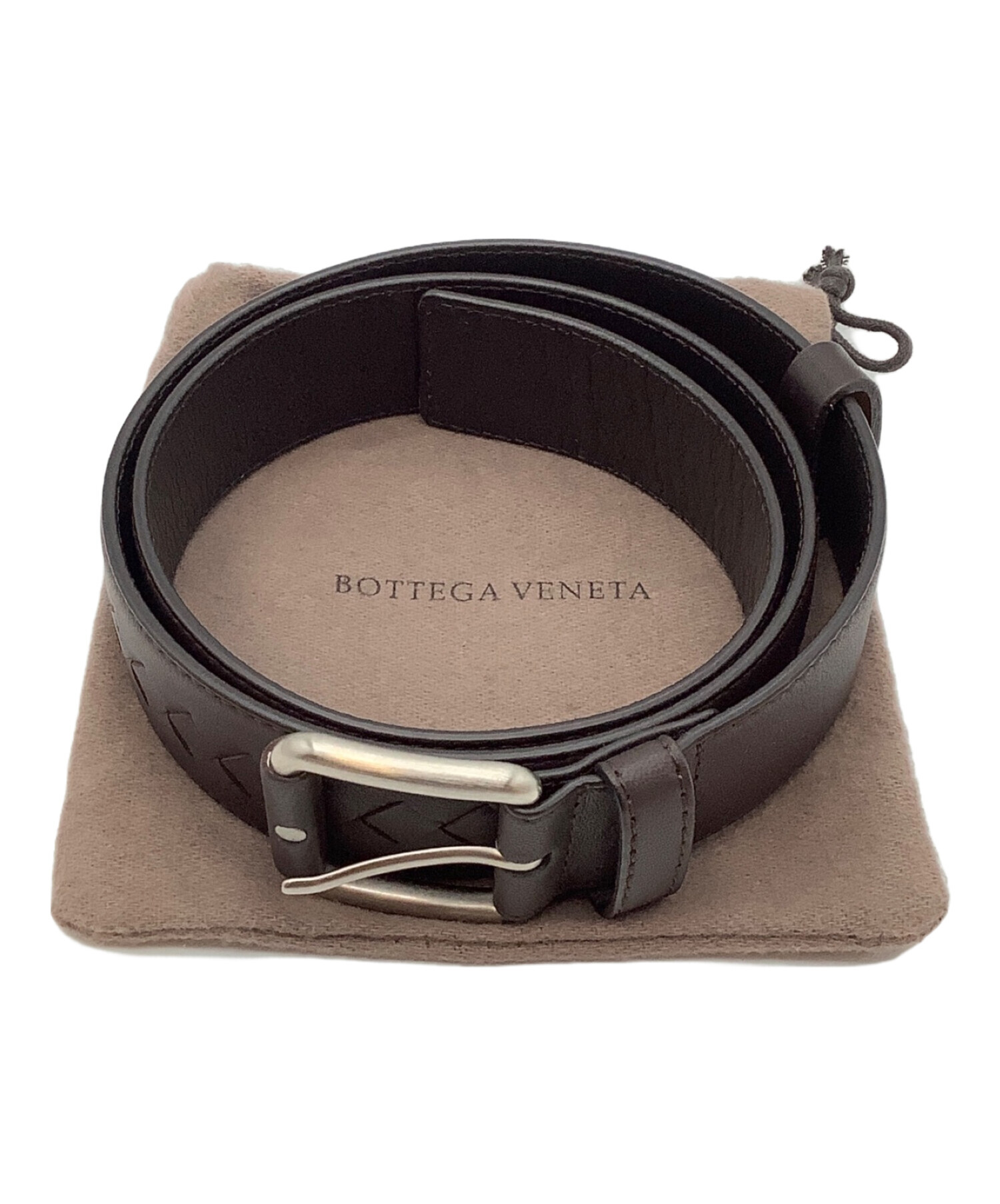 Bottega Veneta ブラウンレザーベルト 【公式通販】