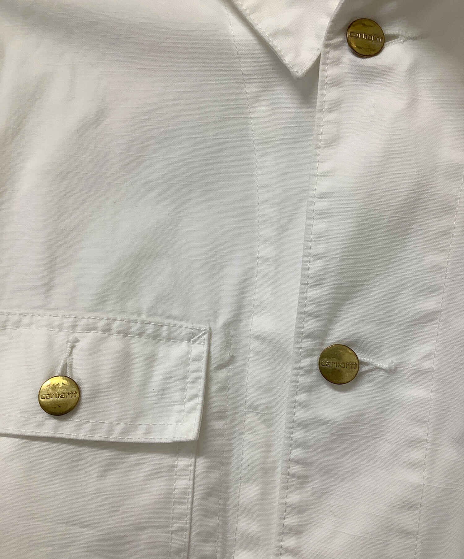 中古・古着通販】CarHartt (カーハート) カバーオール ホワイト サイズ
