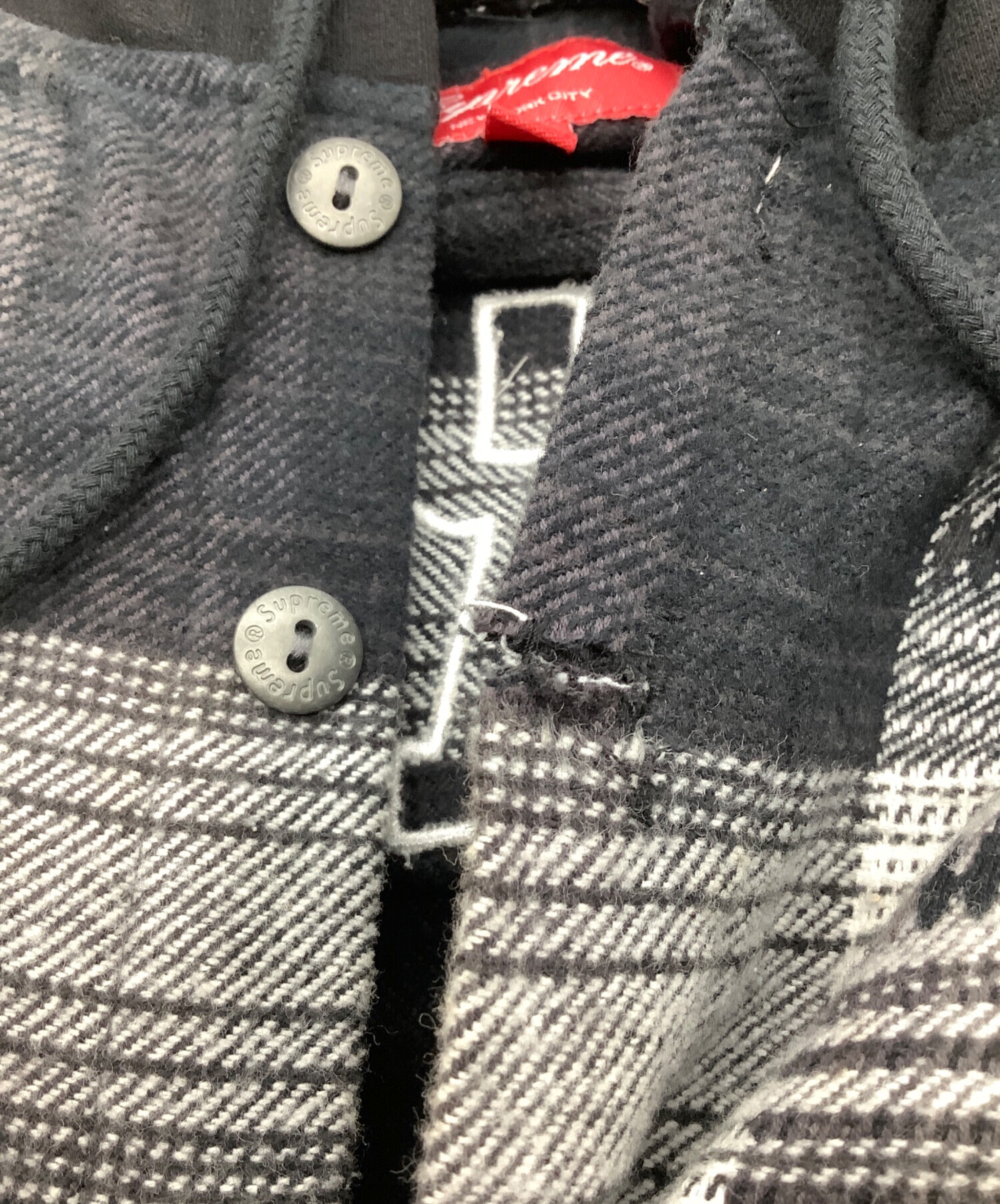 中古・古着通販】SUPREME (シュプリーム) シャツ ブラック×グレー