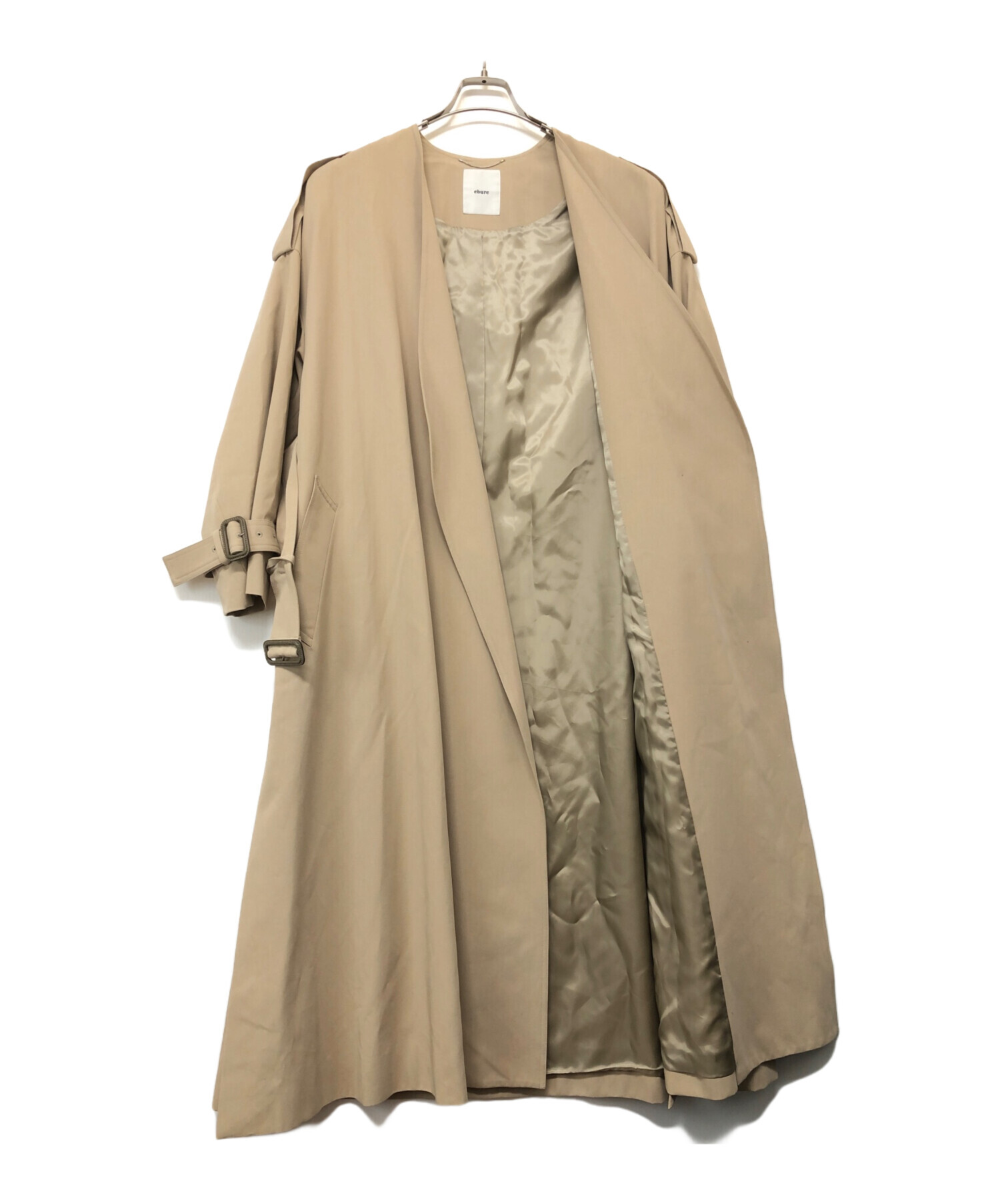 中古・古着通販】ebure (エブール) トレンチコート ベージュ 中古・古着通販】ebure (エブール) トレンチコート ベージュ