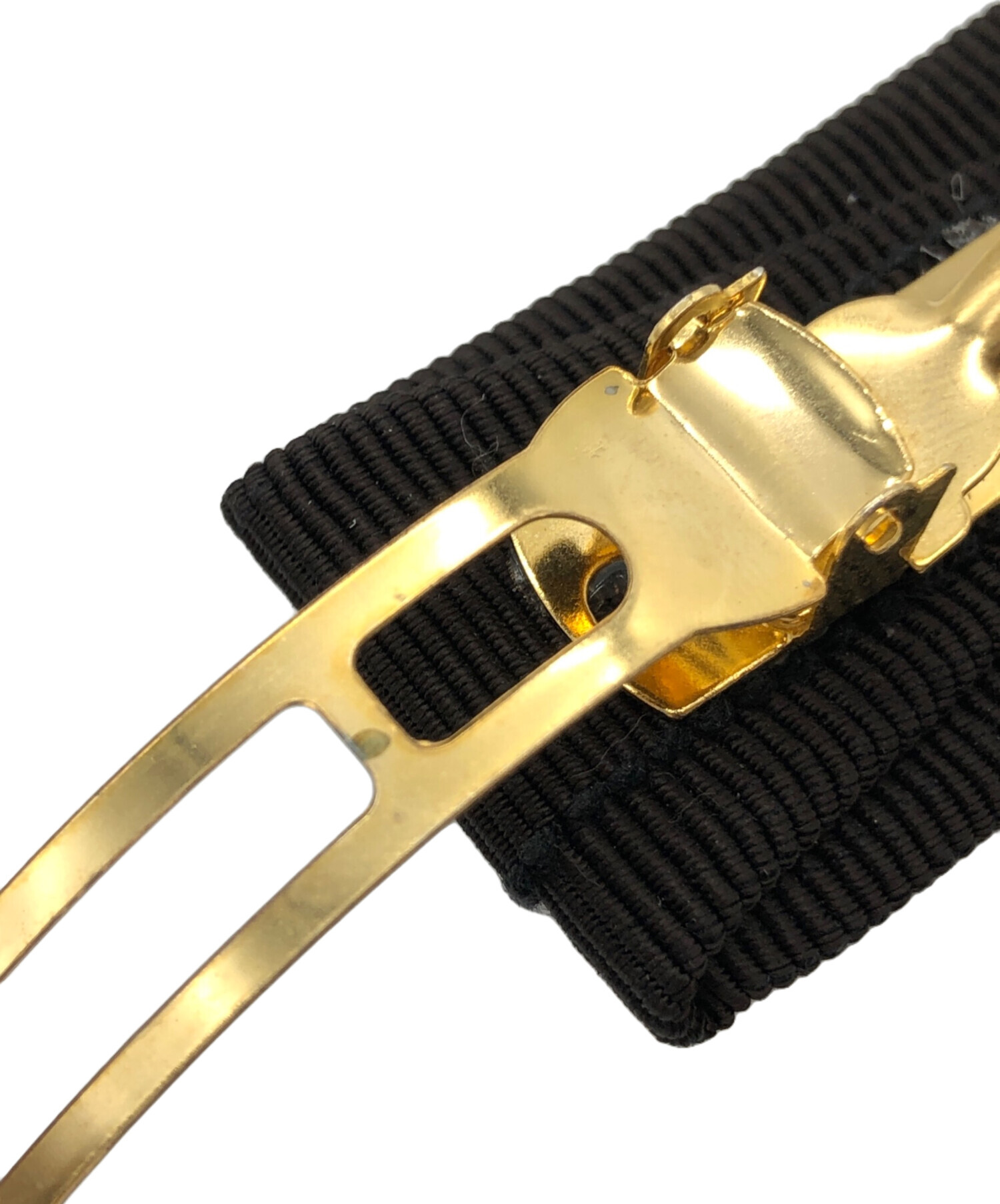 未使用♡Salvatore Ferragamo ダークブラウン　リボン　バレッタ 中古・古着通販】Salvatore Ferragamo (サルヴァトーレ フェラガモ