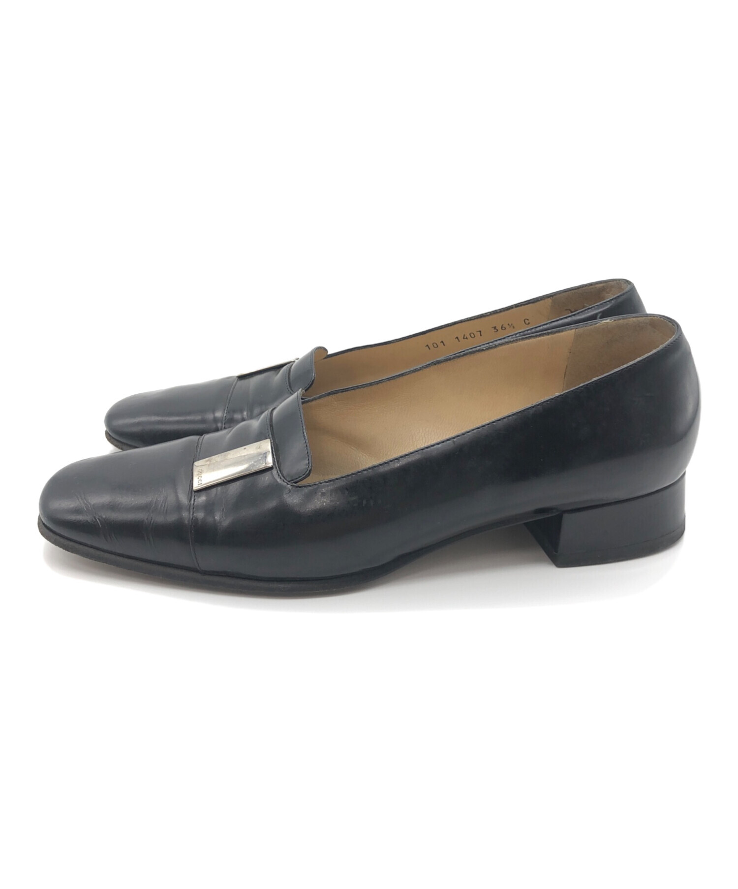 中古・古着通販】GUCCI (グッチ) パンプス ブラック サイズ:SIZE 23.5 