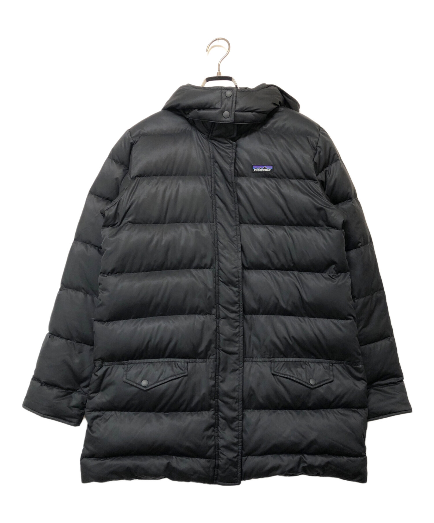 パタゴニアロングコートダウン 中古・古着通販】Patagonia (パタゴニア) ロングダウンコート ブラック