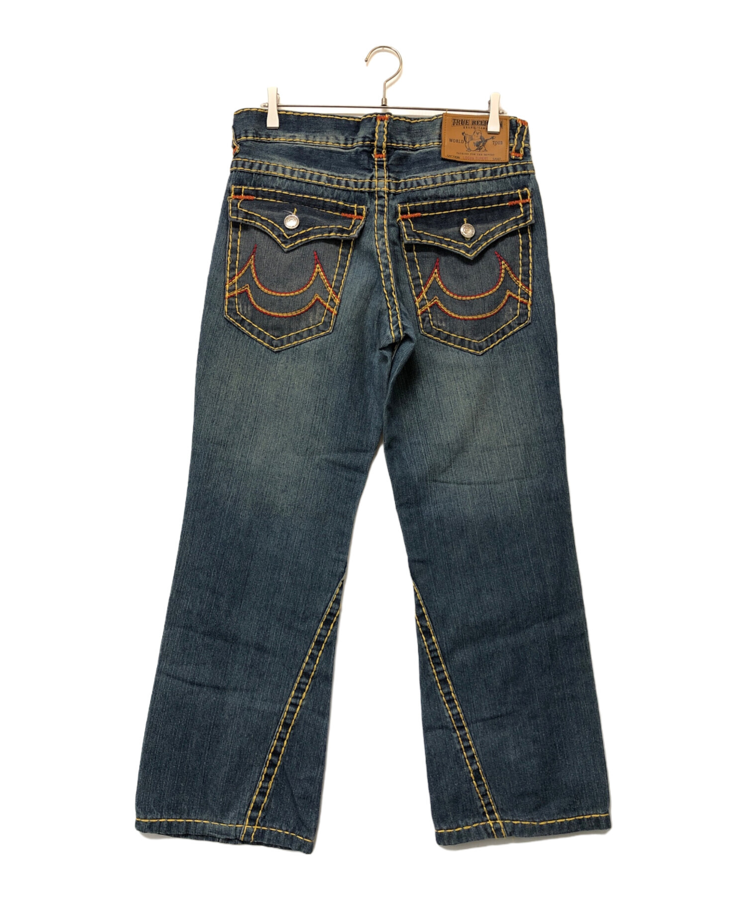 【希少】トゥルーレリジョン フレア デニム LOGAN SUPER T 濃紺 TRUE RELIGION】LOGAN デニム 29 希少】トゥルーレリジョン フレア