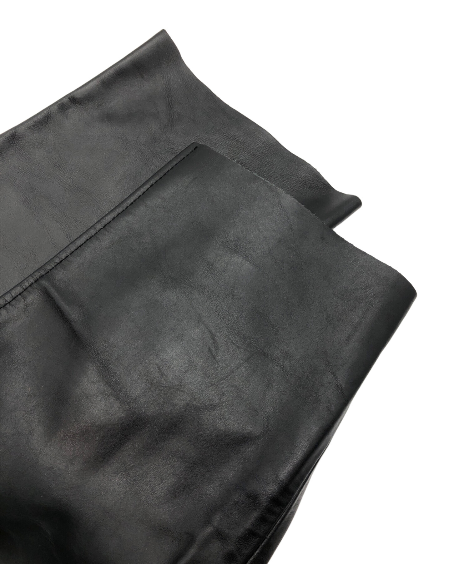 中古・古着通販】KADOYA (カドヤ) レザーエボパンツ ブラック サイズ 