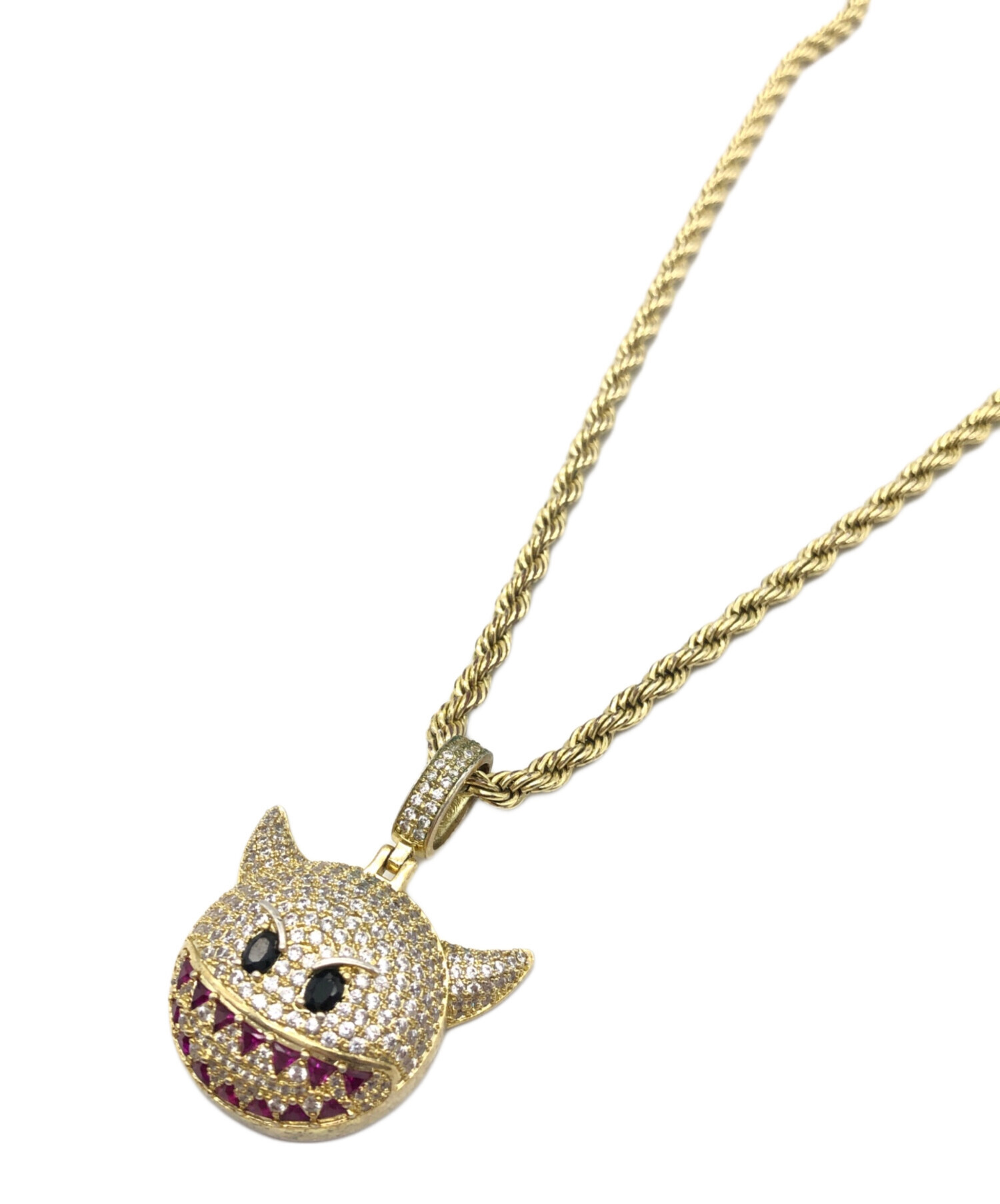 中古・古着通販】KING ICE (キングアイス) DEVIL EMOJI ネックレス 