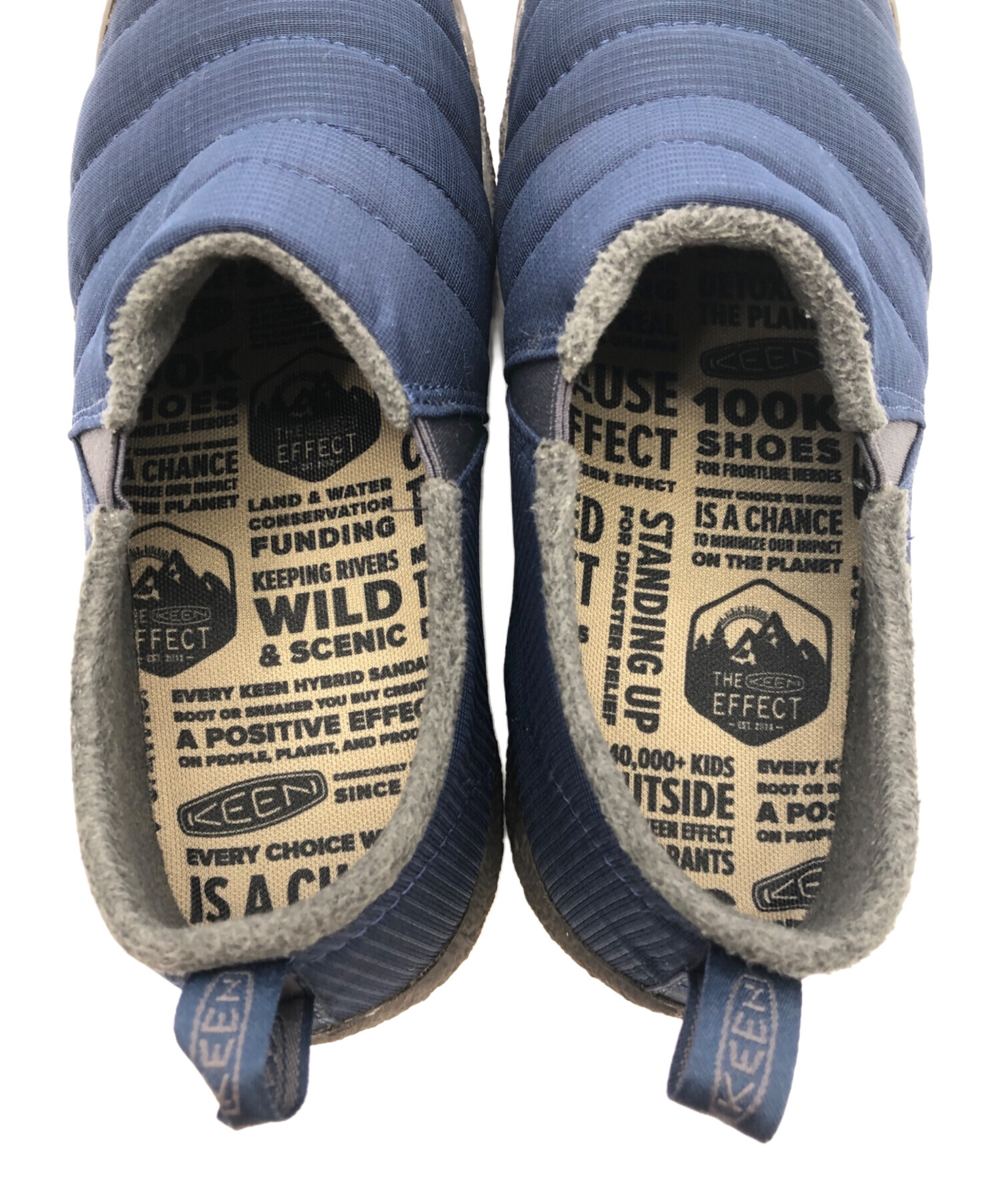 中古・古着通販】KEEN (キーン) スリッポン ネイビー×グレー サイズ 