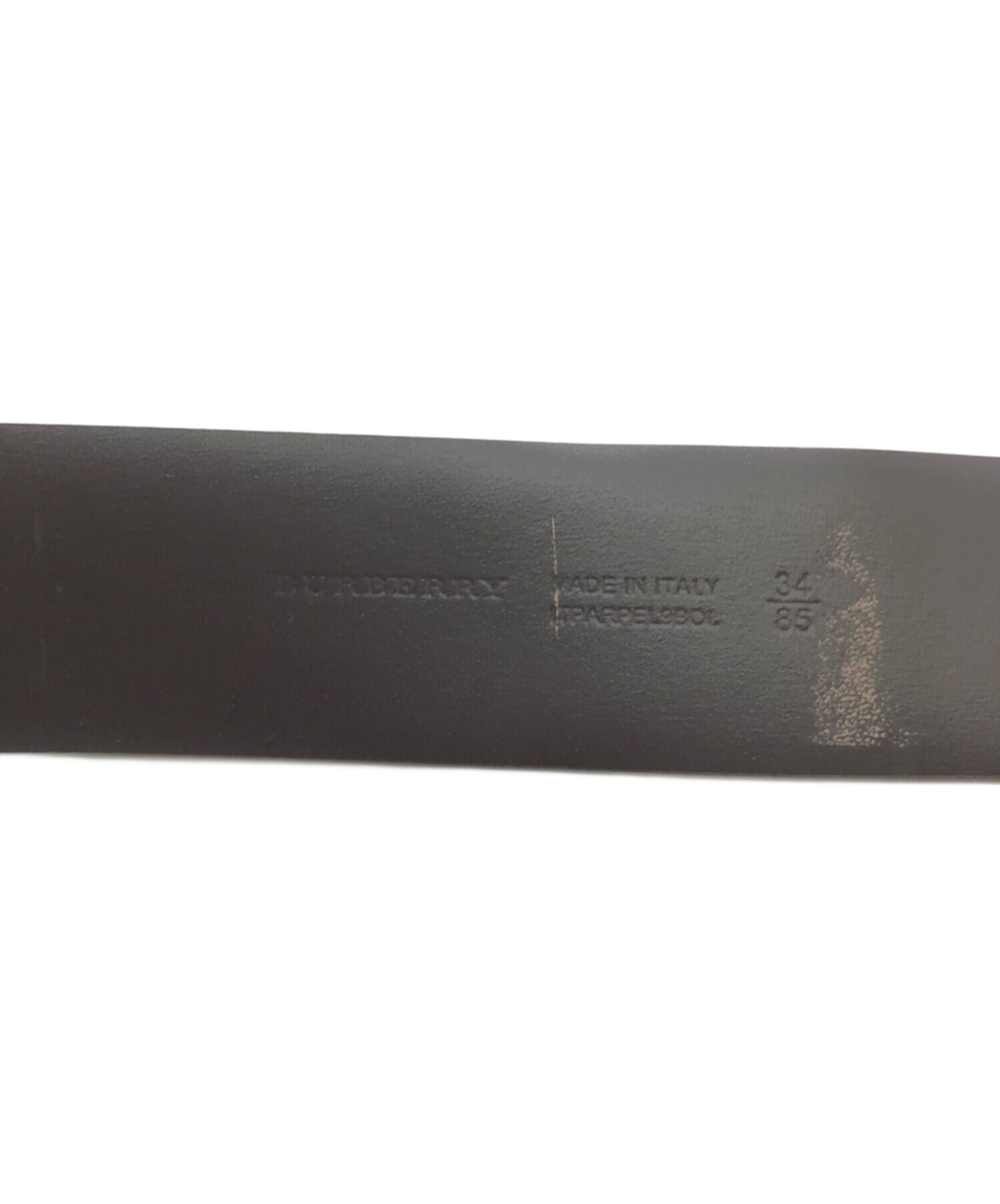 中古・古着通販】BURBERRY (バーバリー) レザーベルト ダークブラウン 中古・古着通販】BURBERRY (バーバリー) レザーベルト ダークブラウン