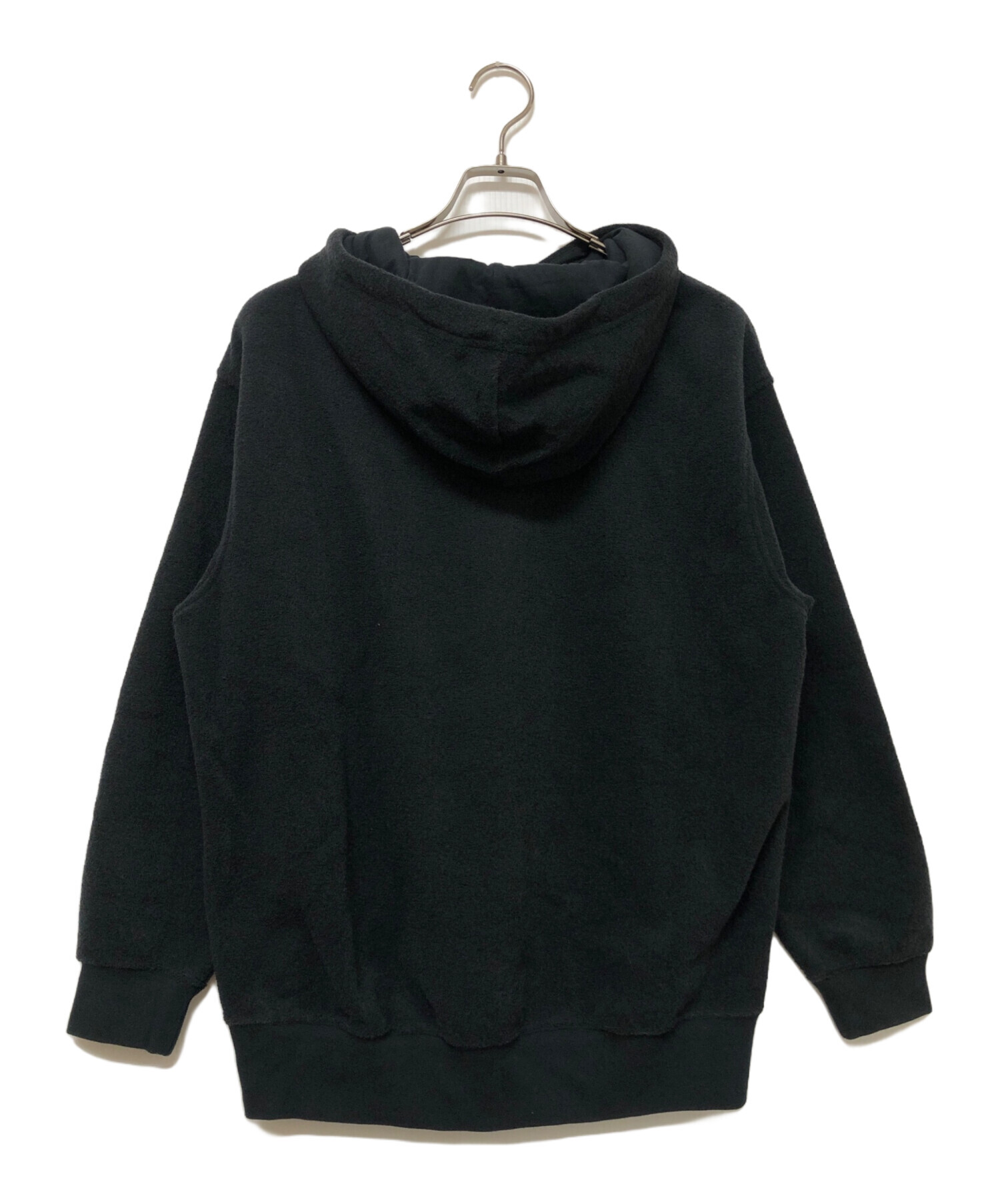 中古・古着通販】NIKE (ナイキ) パイル地パーカー ブラック サイズ 