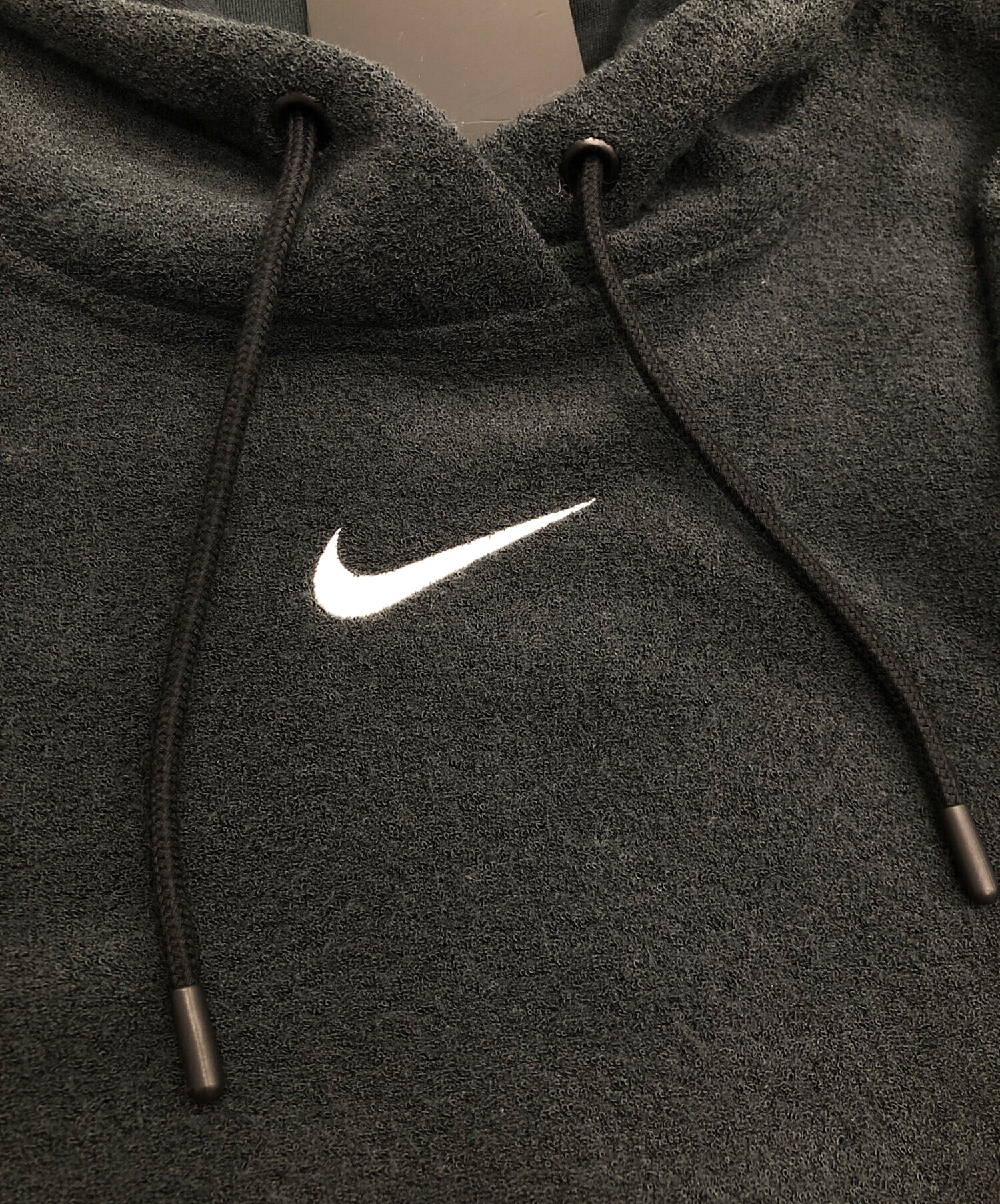 中古・古着通販】NIKE (ナイキ) パイル地パーカー ブラック サイズ 