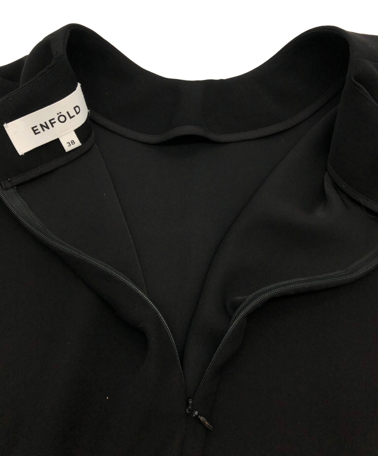 中古・古着通販】ENFOLD (エンフォルド) チュニック ブラック サイズ