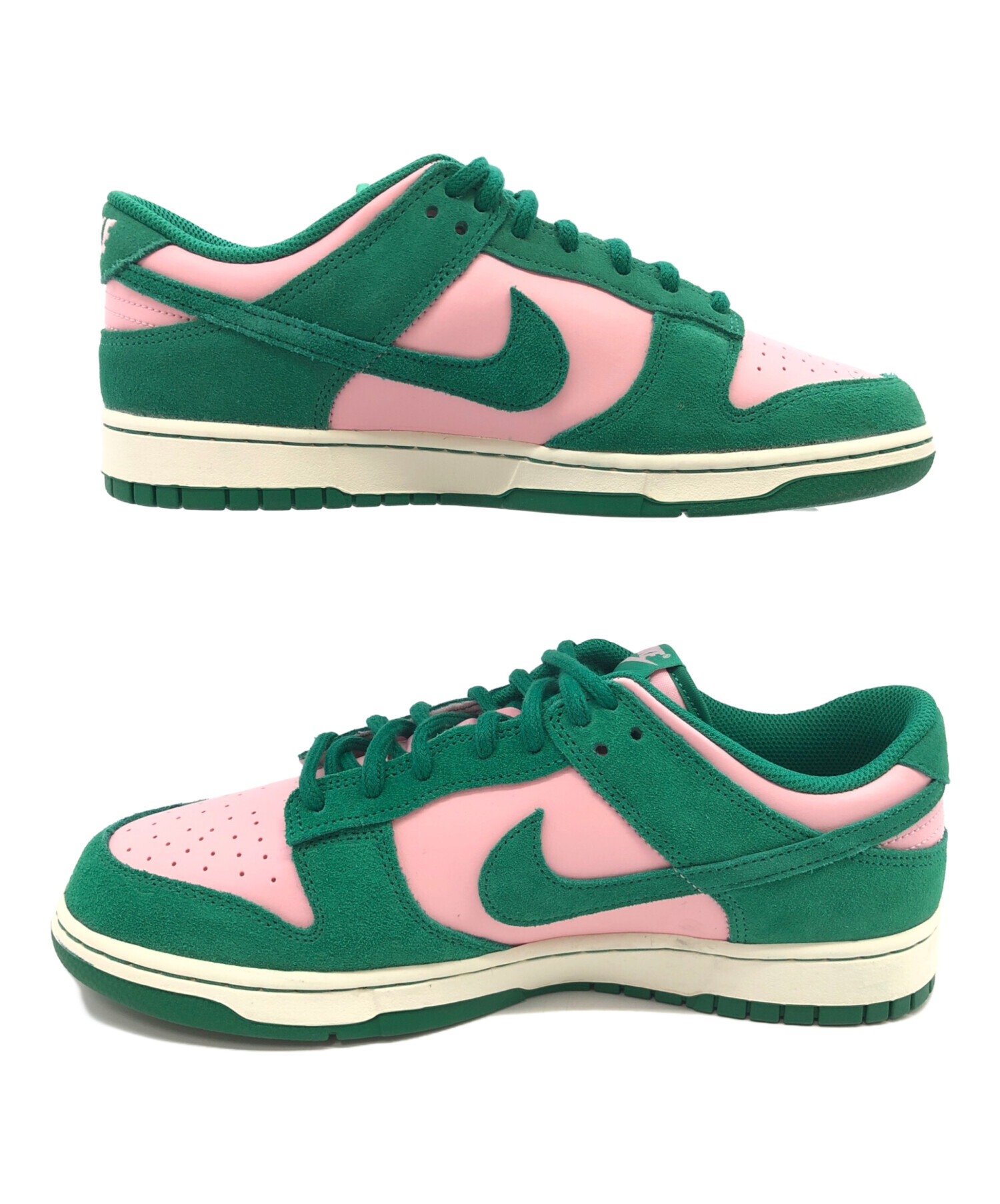 中古・古着通販】NIKE (ナイキ) DUNK LOW スニーカー グリーン×ピンク