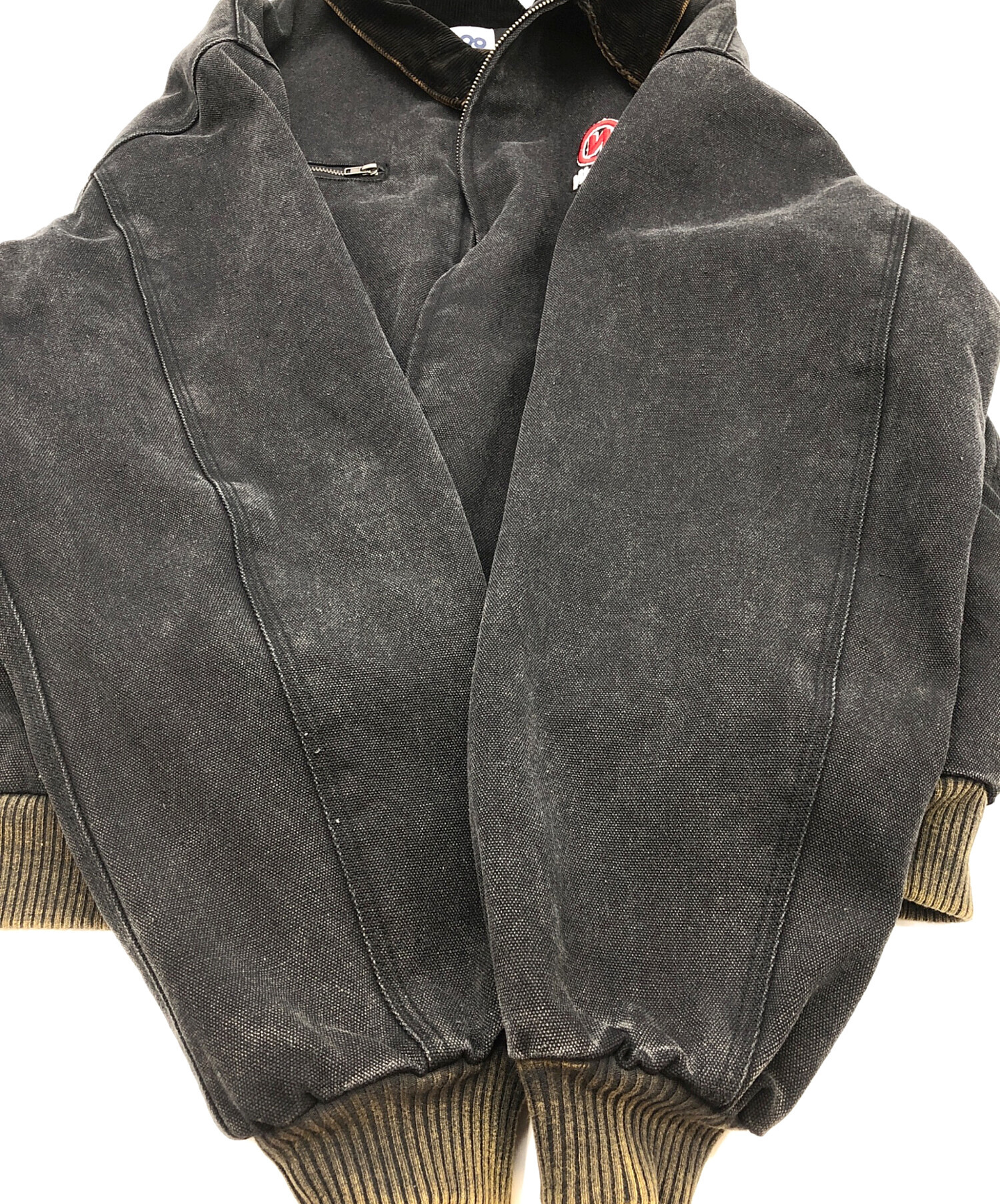 中古・古着通販】9090 (9090) ワークジャケット ブラック×カーキ