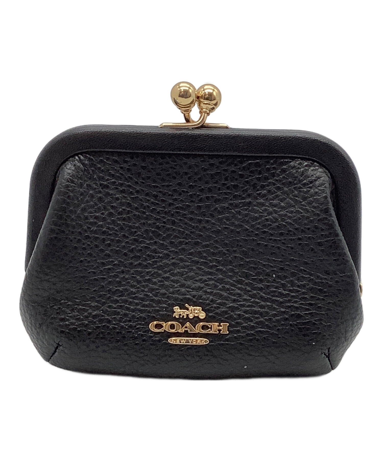 中古・古着通販】COACH (コーチ) がま口コインケース ブラック