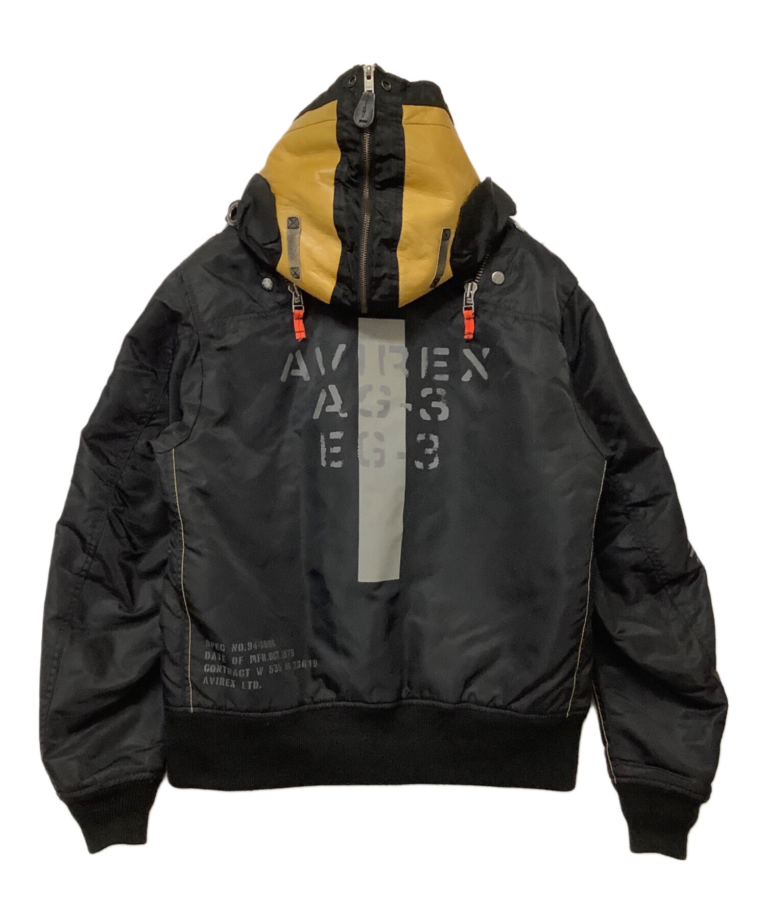 アヴィレックスMA-1 リモデル マーク2 ジャケット ブラックです 楽天