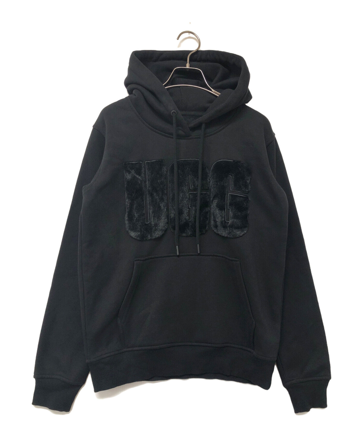 中古・古着通販】UGG (アグ) プルオーバーパーカー ブラック サイズ