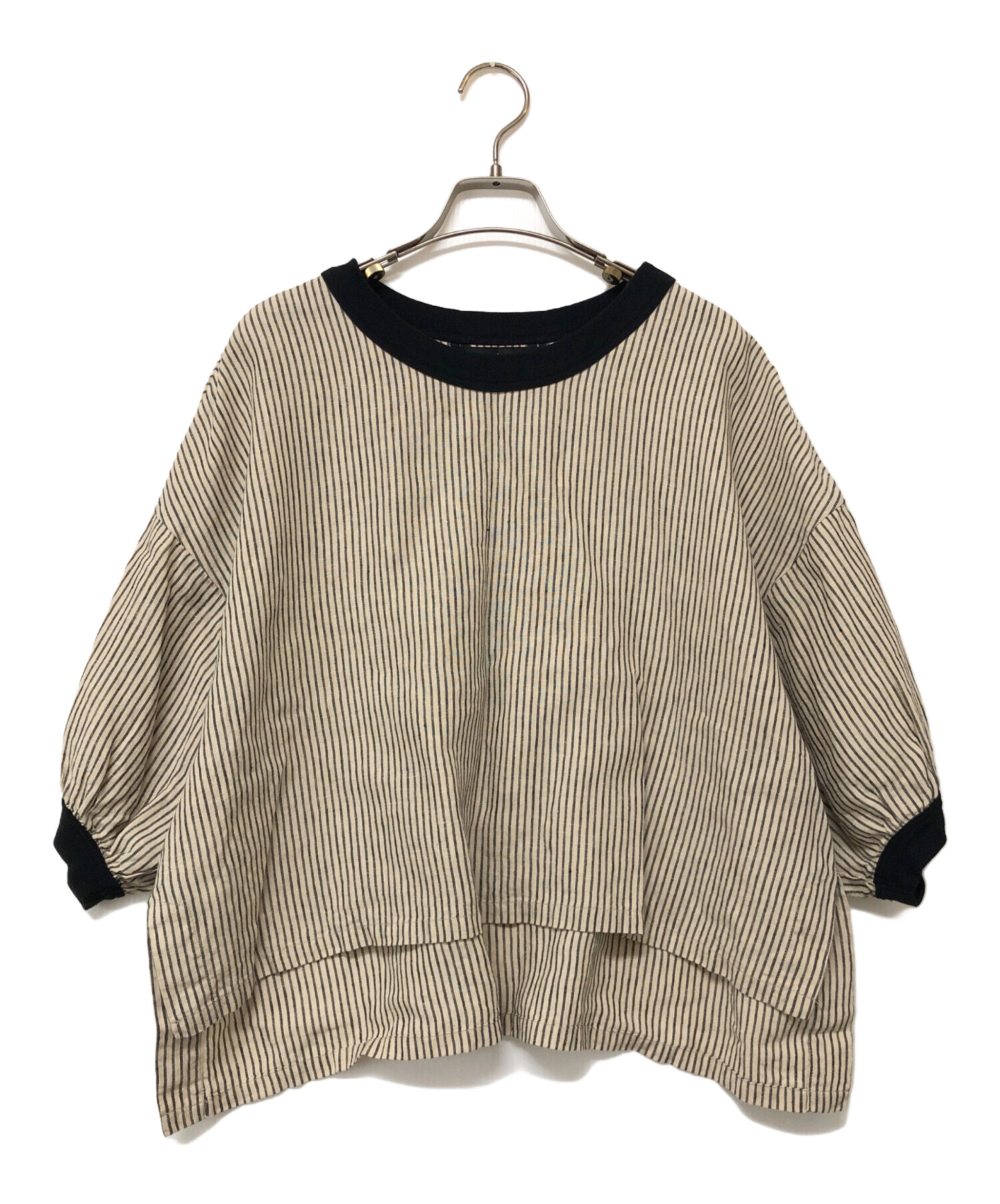 中古・古着通販】mizuiro-ind (ミズイロインド) リネンブラウス 