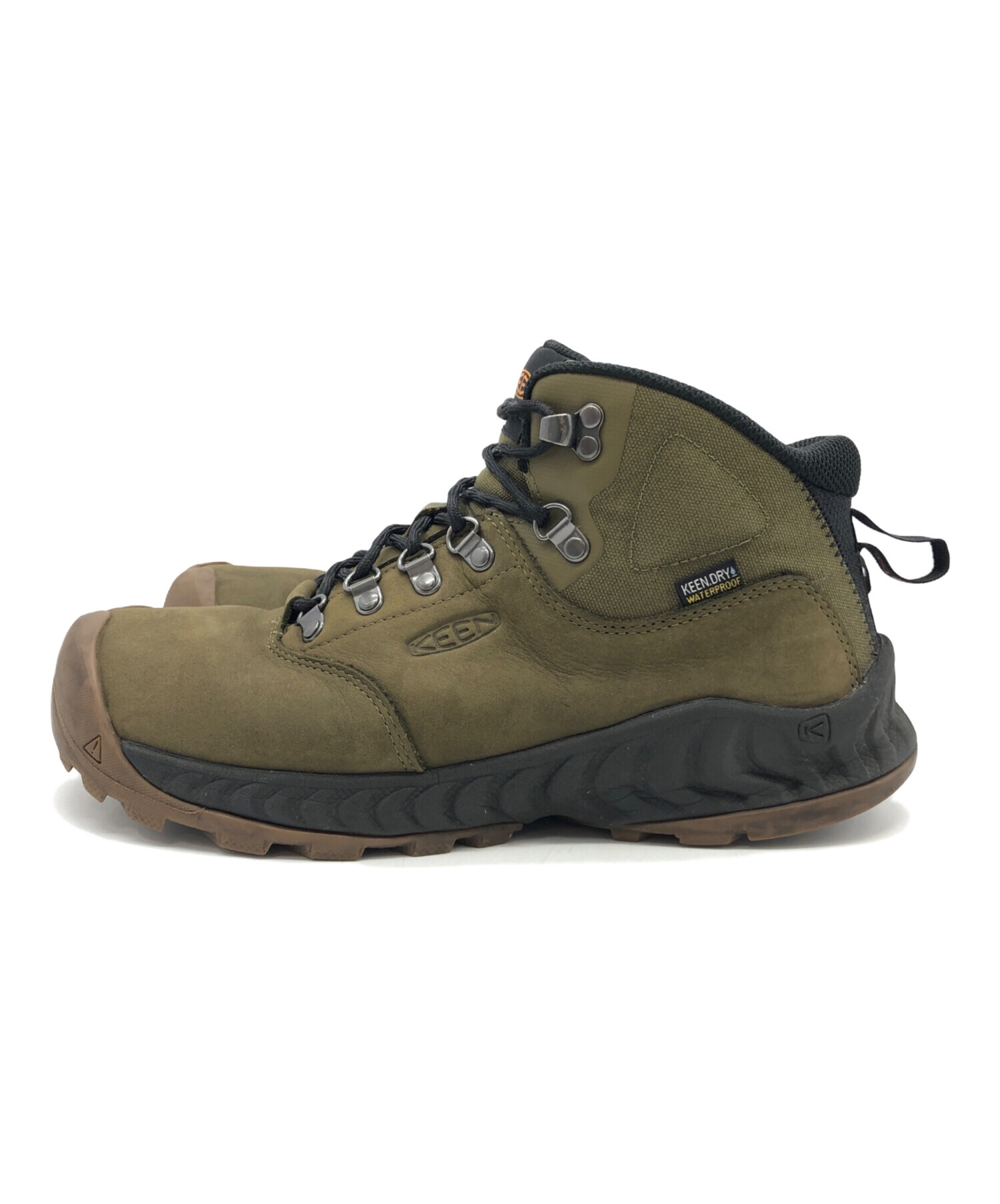 中古・古着通販】KEEN (キーン) トレッキングシューズ カーキ×ブラック 