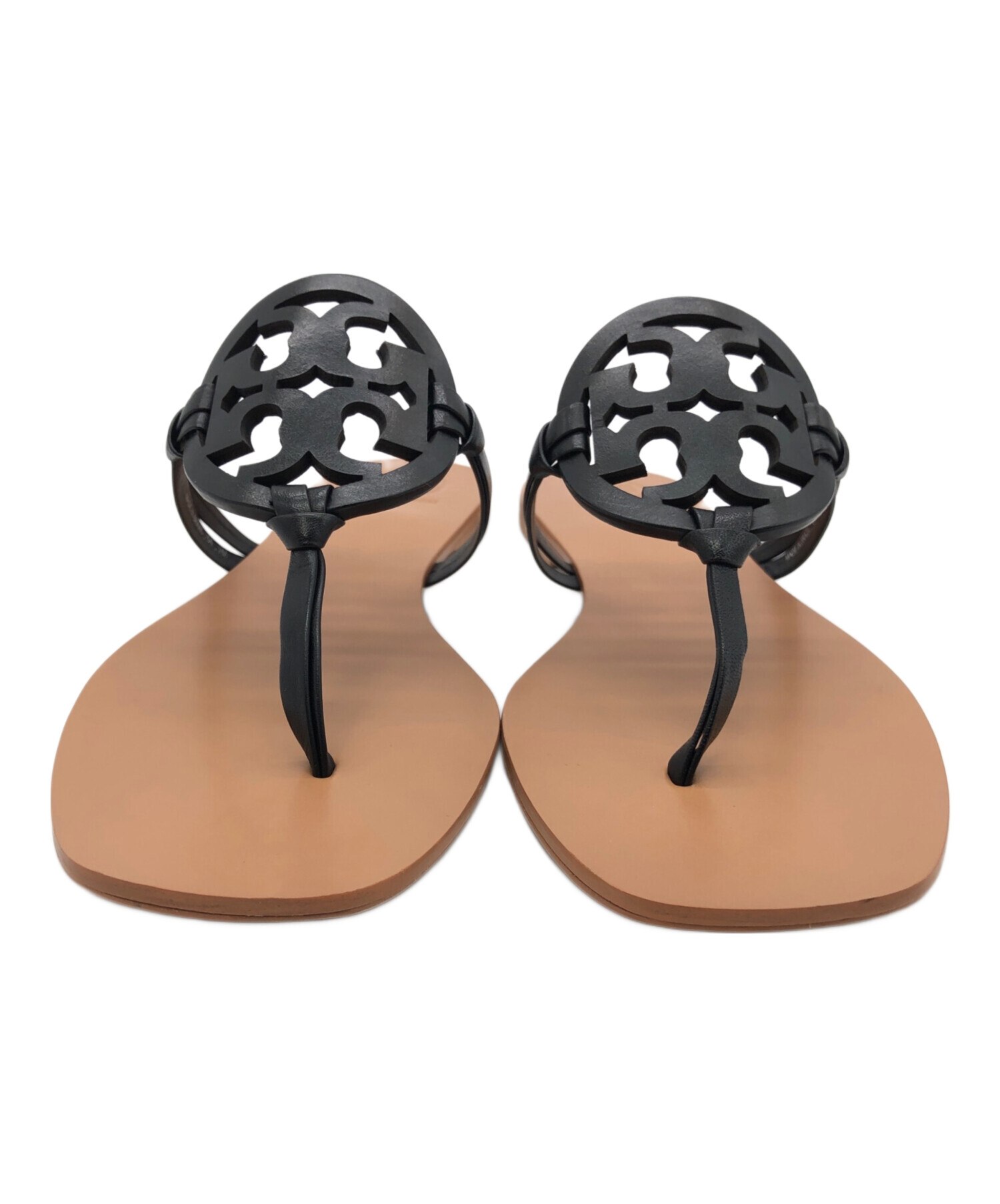 トリーバーチ 23.5㎝ ⓶トリーバーチ Tory Burch シルバー フラット