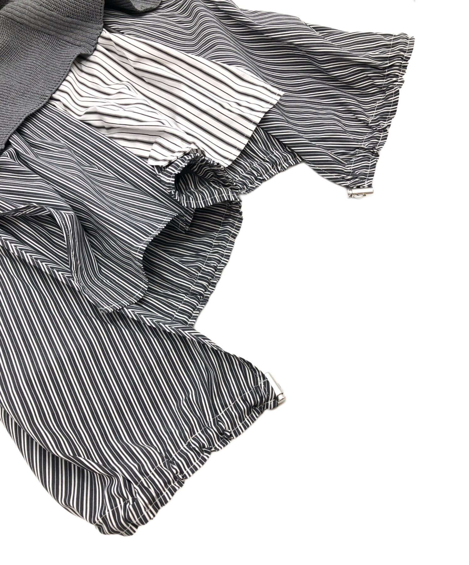 UN3D. ニットビスチェドッキングシャツ　グレー UN3D.（アンスリード）の「KNIT BUSTIER DOCKING SH / ニットビスチェ