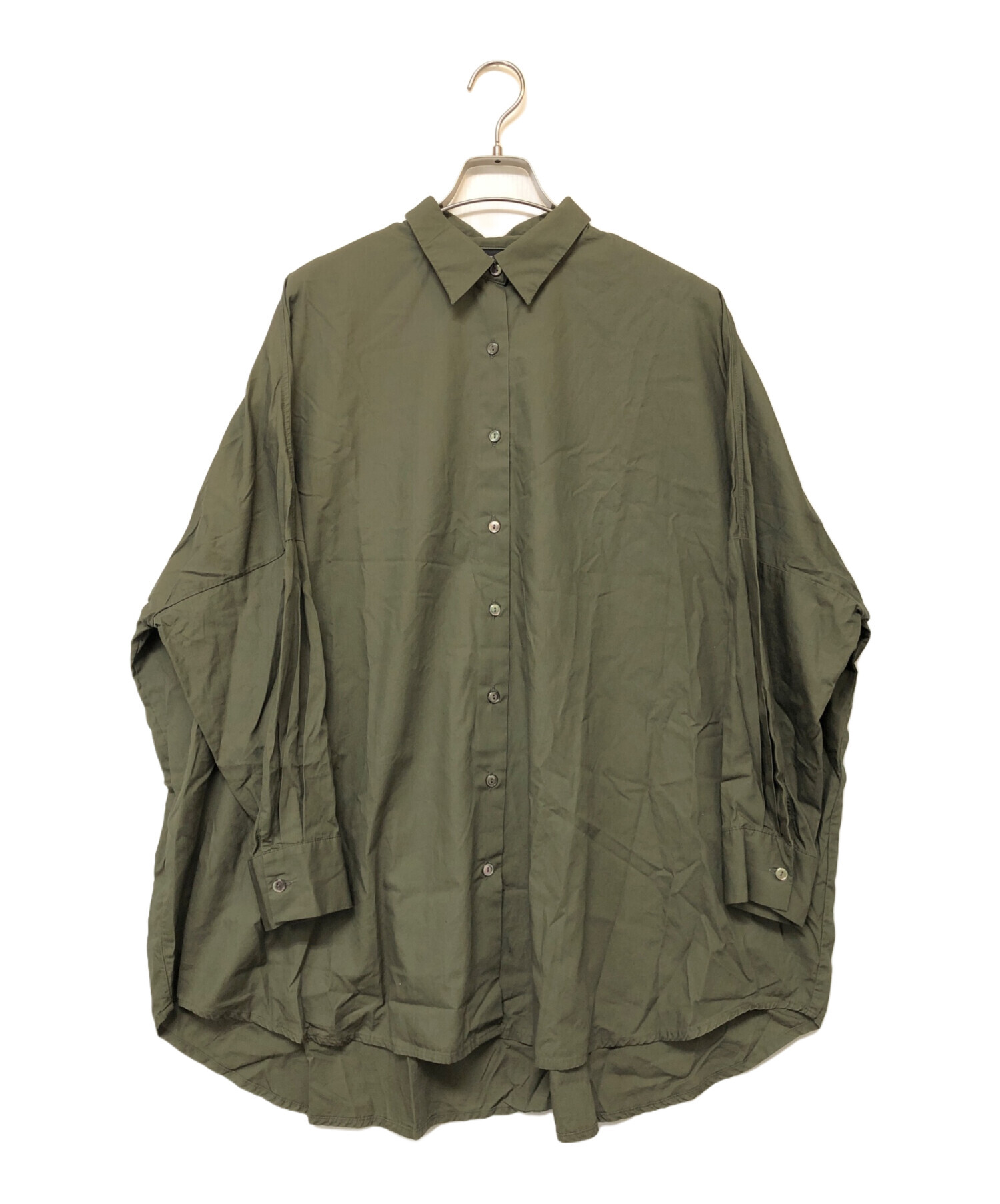 中古・古着通販】mizuiro-ind (ミズイロインド) 半袖シャツ グリーン 