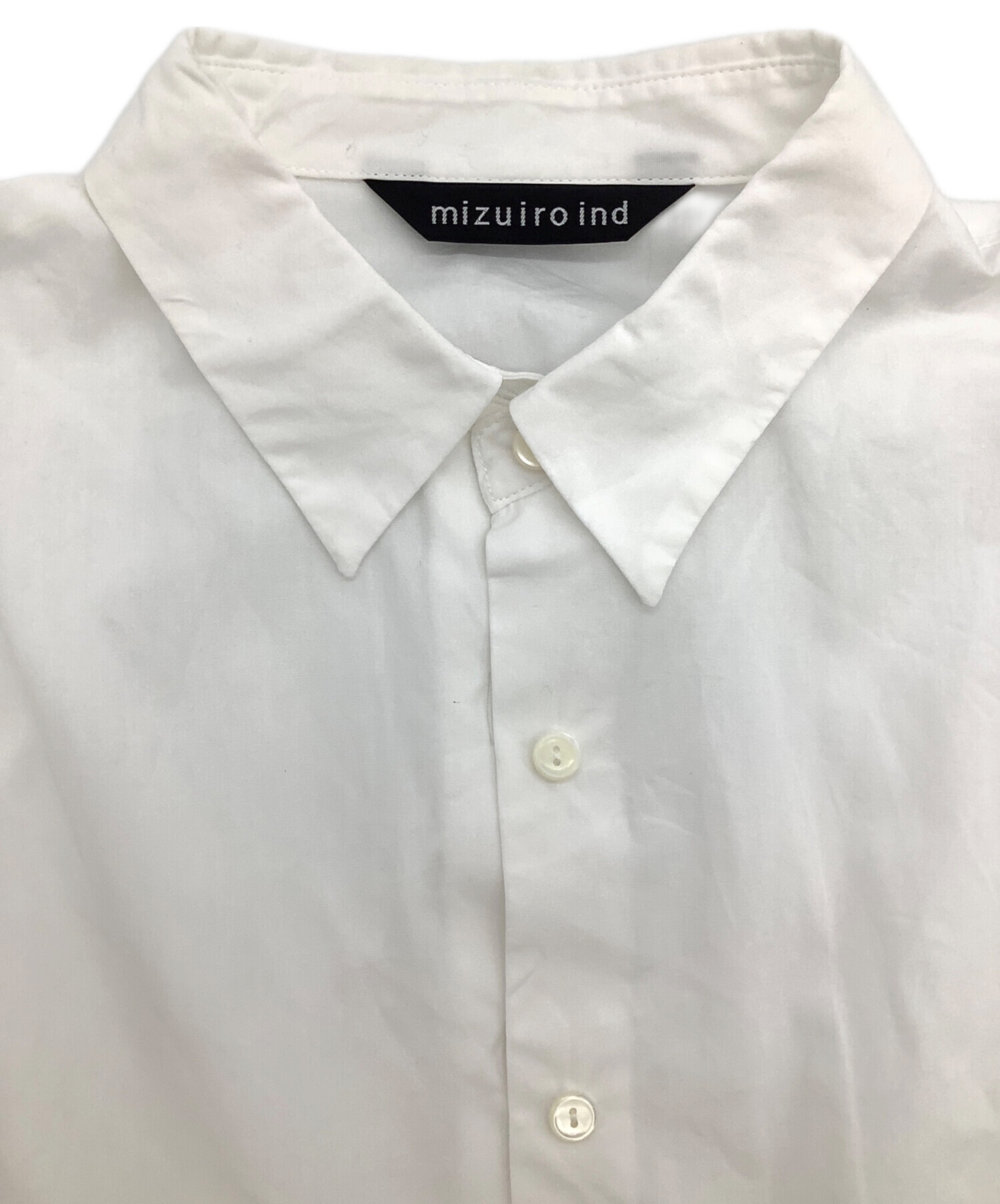 中古・古着通販】mizuiro-ind (ミズイロインド) 長袖シャツ ホワイト 