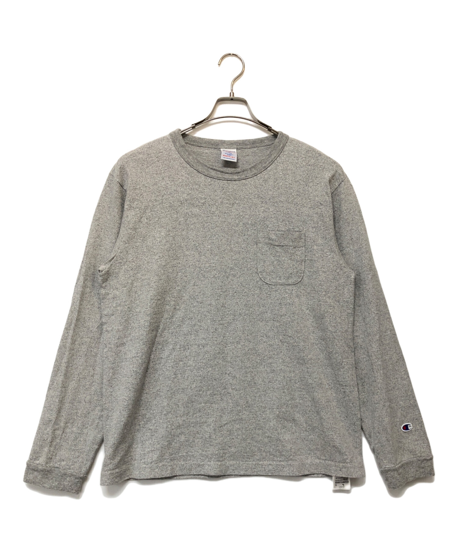 中古・古着通販】Champion (チャンピオン) 長袖カットソー グレー 