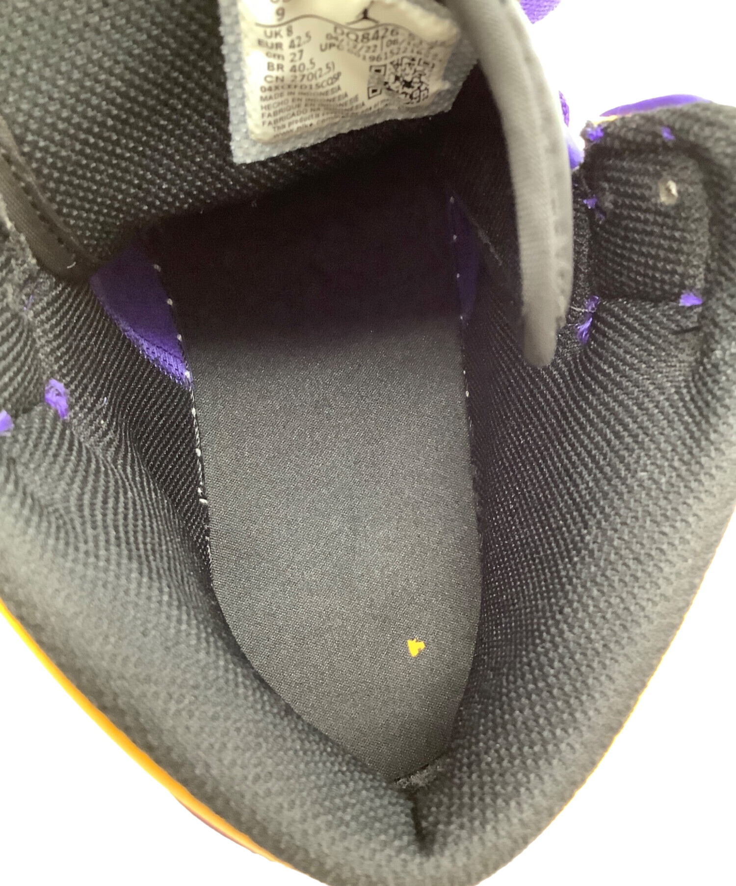 中古・古着通販】NIKE (ナイキ) AIR JORDAN1 パープル×イエロー サイズ