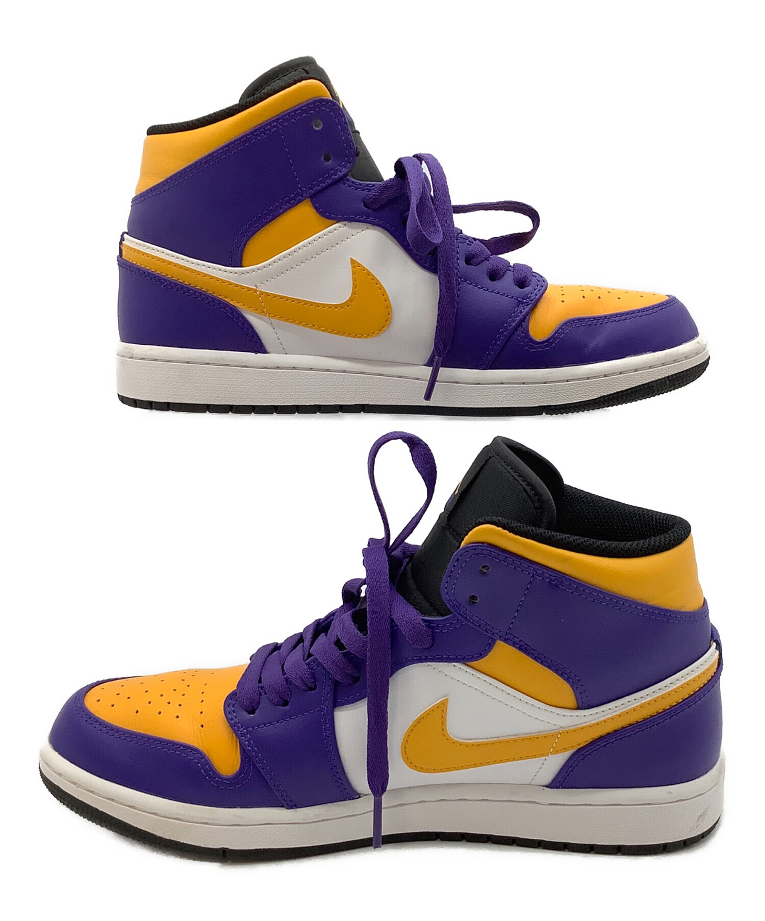 中古・古着通販】NIKE (ナイキ) AIR JORDAN1 パープル×イエロー サイズ