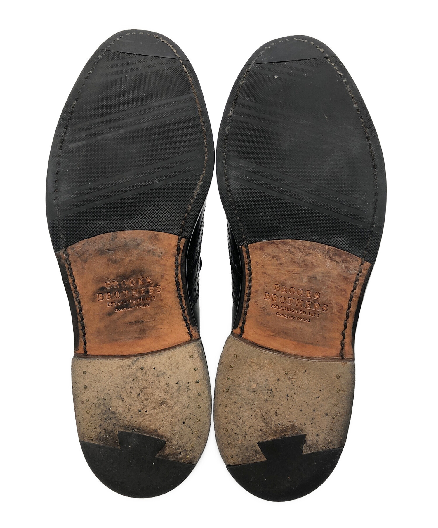 BROOKS BROTHERS ブルックスブラザーズ/ウイングチップレザーシューズ/黒/ABランク/24【中古】 中古・古着通販】BROOKS BROTHERS (ブルックスブラザーズ) Allen