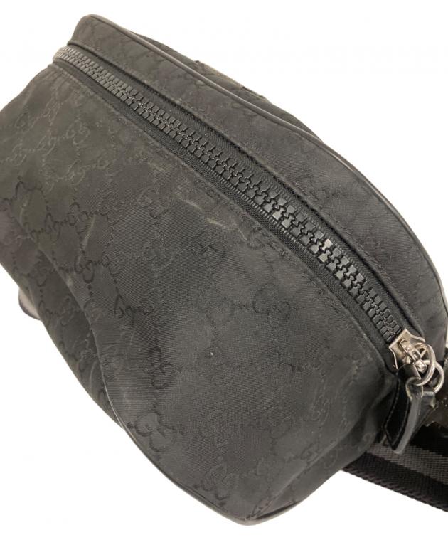 GUCCI ボディバッグ 大 黒 ナイロン ★本日5日迄最終値下★ 中古・古着通販】GUCCI (グッチ) GGナイロン ブラック｜ブランド・古着