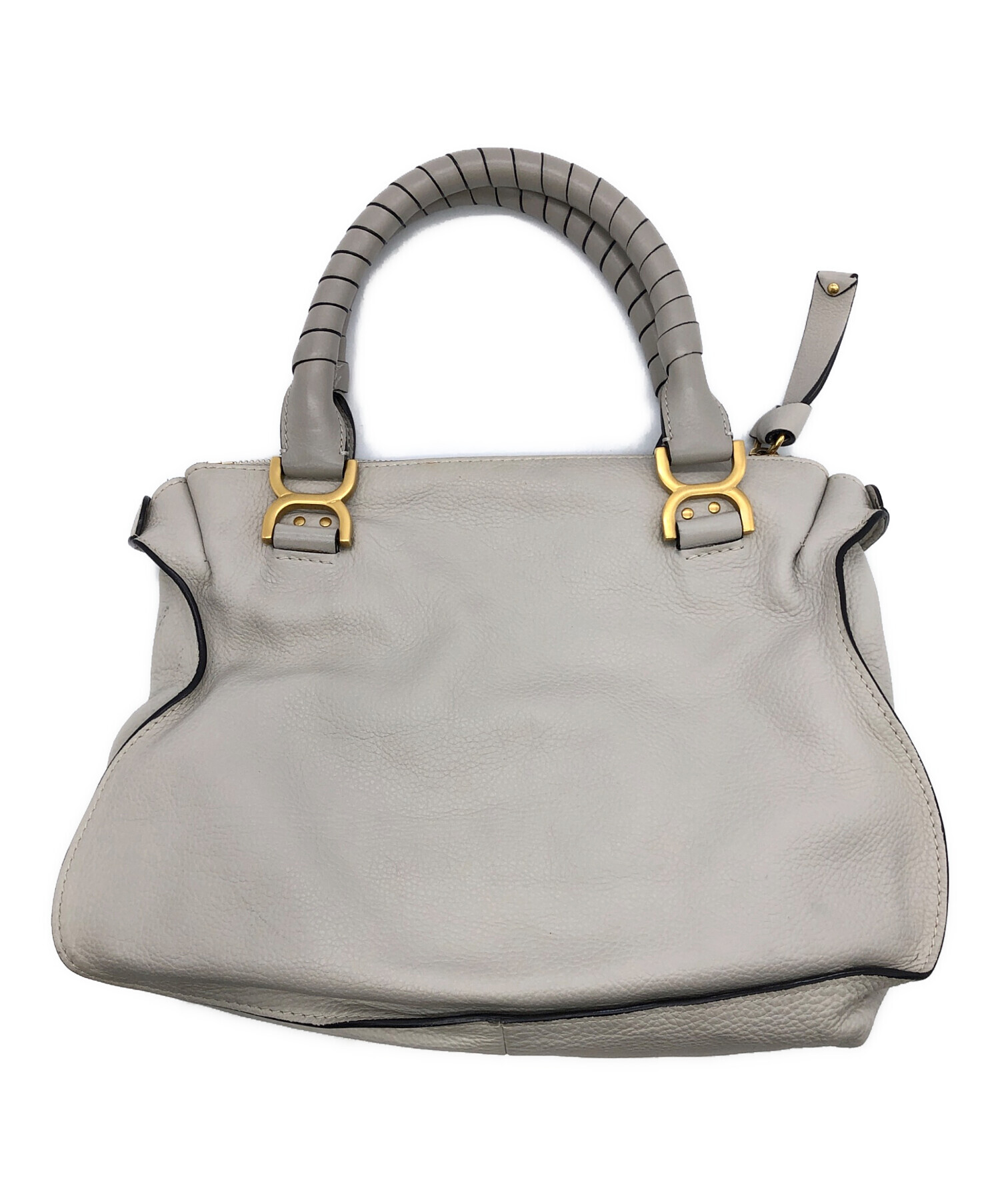 中古・古着通販】Chloe (クロエ) マーシー レザーハンドバッグ グレー 