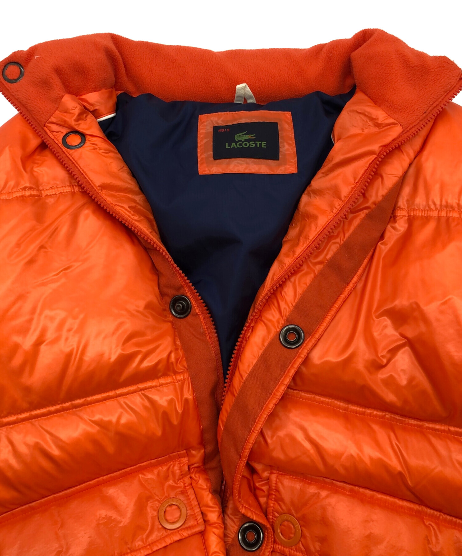 中古・古着通販】LACOSTE (ラコステ) ダウンジャケット オレンジ