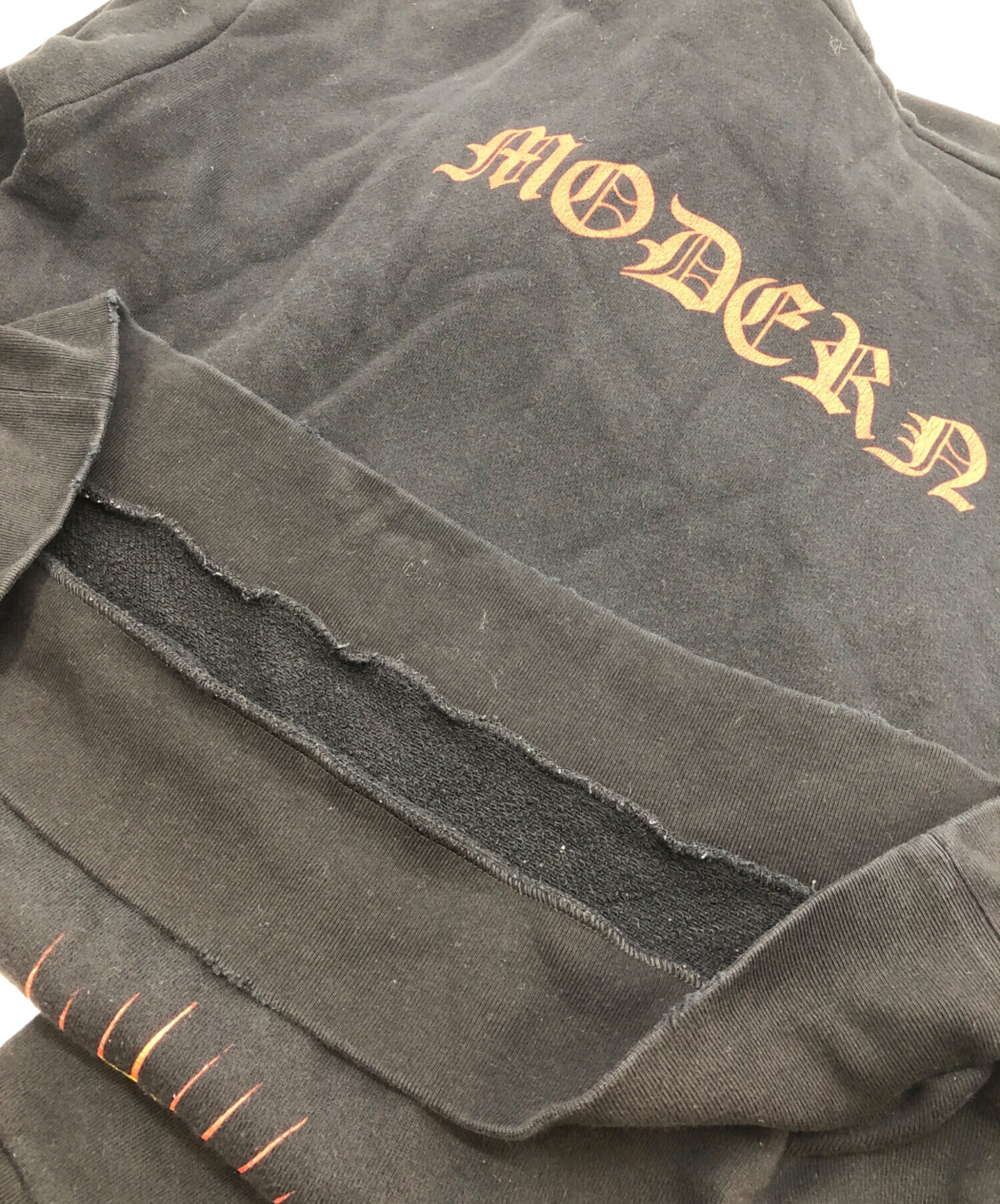 中古・古着通販】GUCCI (グッチ) アングリーキャットパーカー ブラック