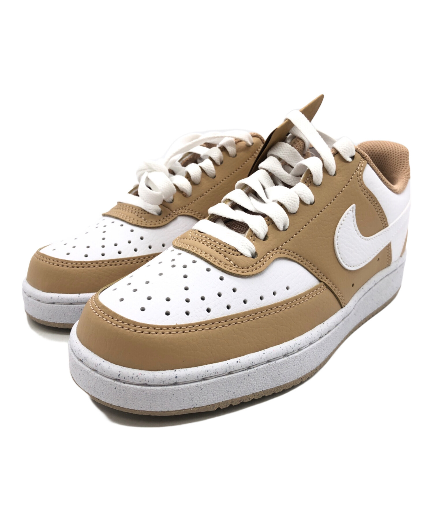 中古・古着通販】NIKE (ナイキ) COURT VISION LO NN ホワイト×ブラウン 
