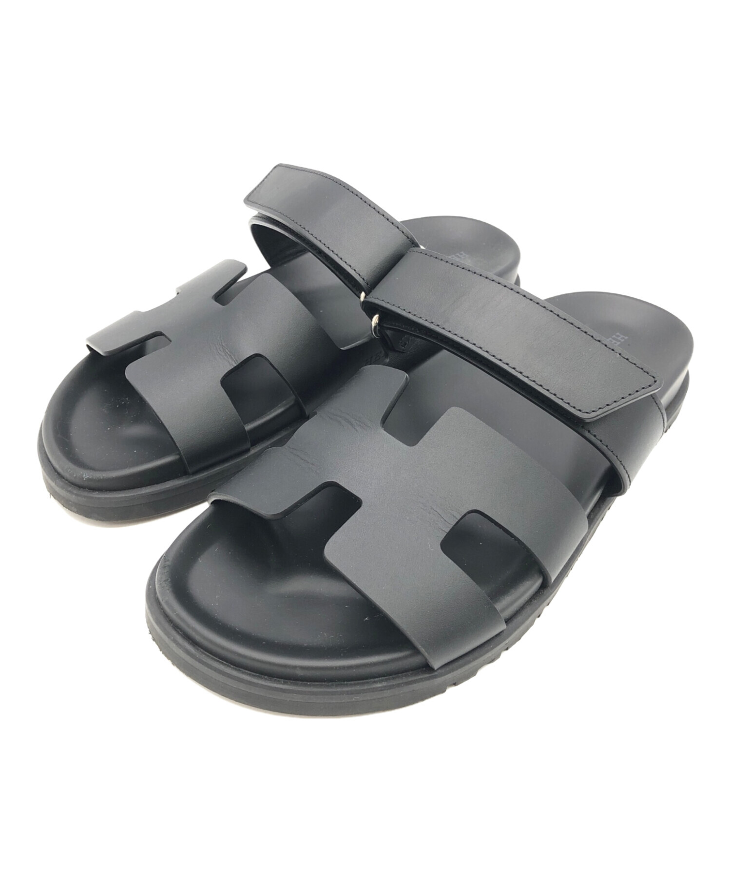 中古・古着通販】HERMES (エルメス) シプレ サンダル ブラック サイズ