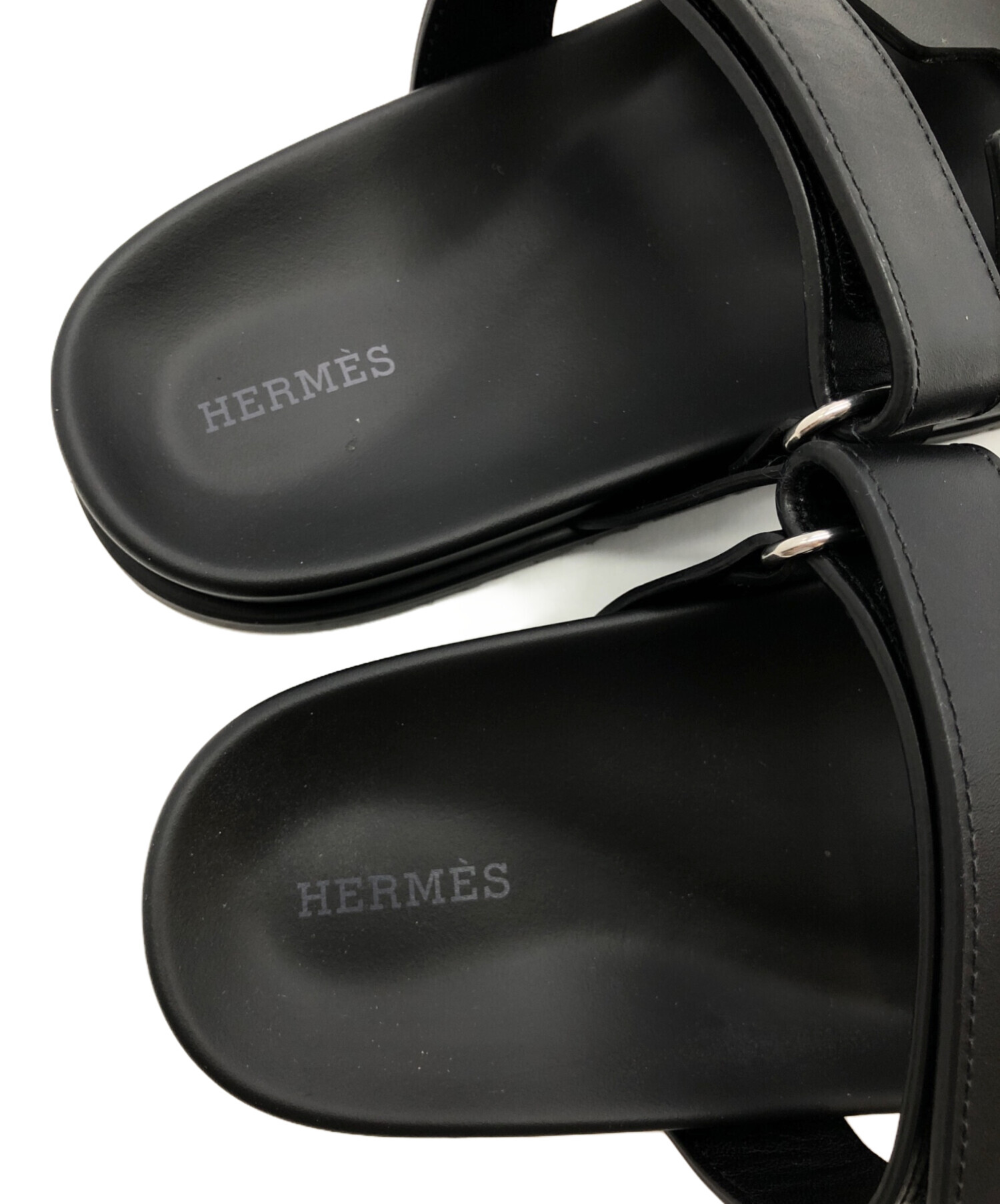 中古・古着通販】HERMES (エルメス) シプレ サンダル ブラック サイズ