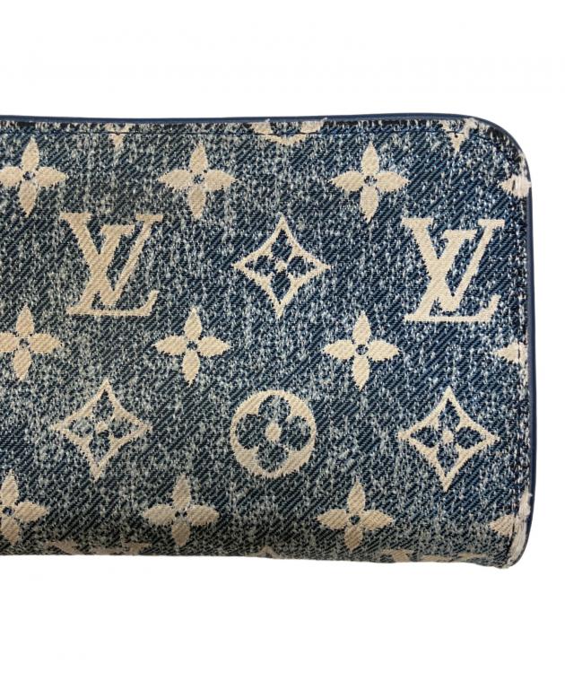 Louis Vuitton ロゴプリント 長財布 中古・古着通販】LOUIS VUITTON (ルイ ヴィトン) 長財布 インディゴ