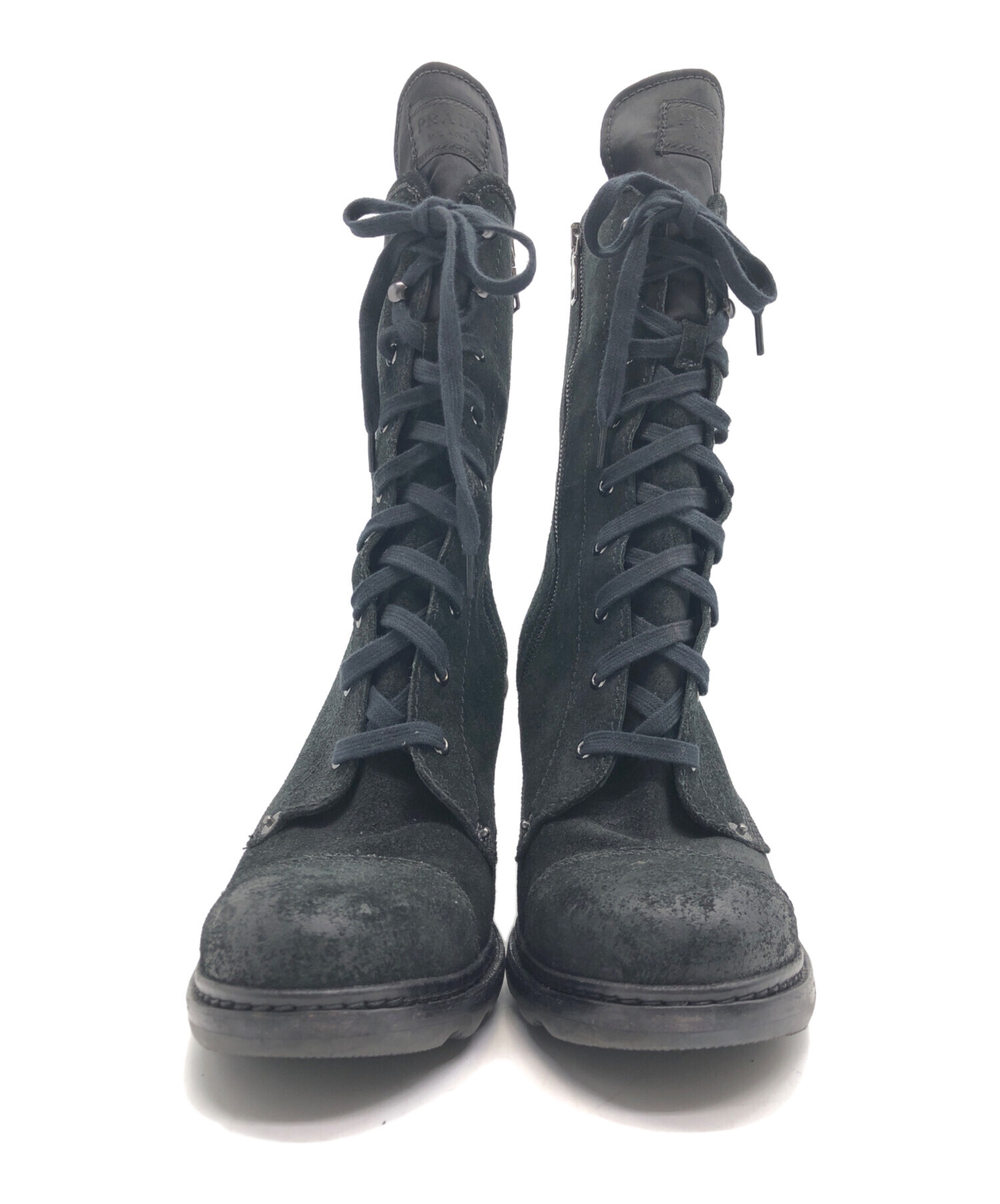 中古・古着通販】PRADA (プラダ) ブーツ ブラック サイズ:25.5