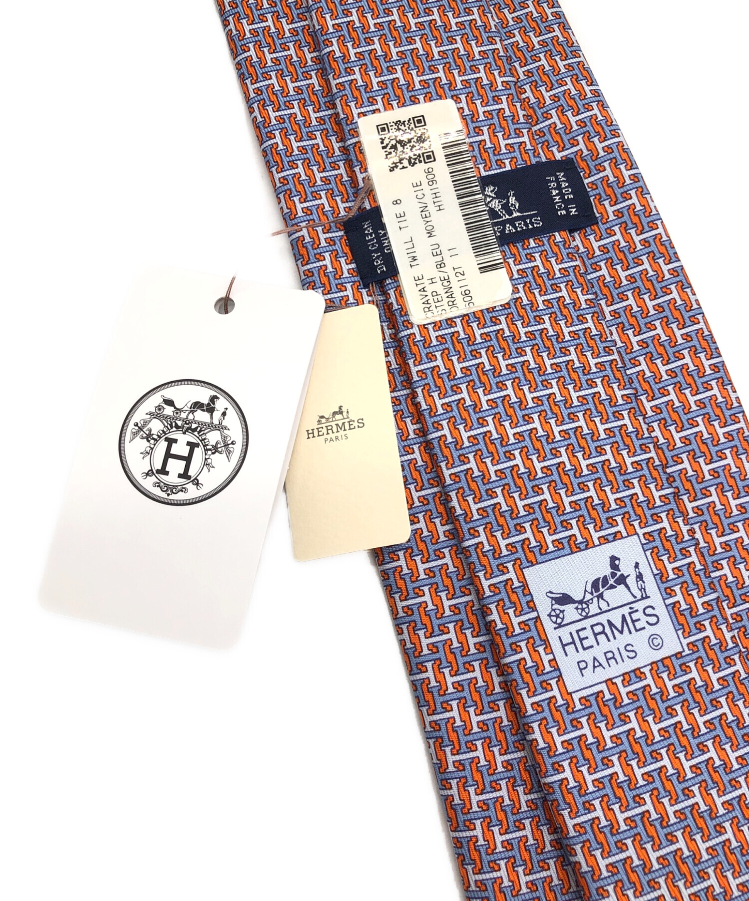 中古・古着通販】HERMES (エルメス) Hロゴネクタイ サイズ:不明 未使用
