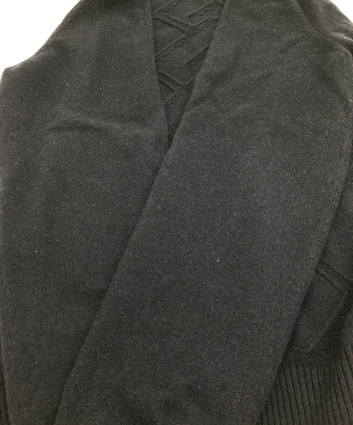 中古・古着通販】HERMES (エルメス) 厚手ニット ネイビー サイズ:SIZE 