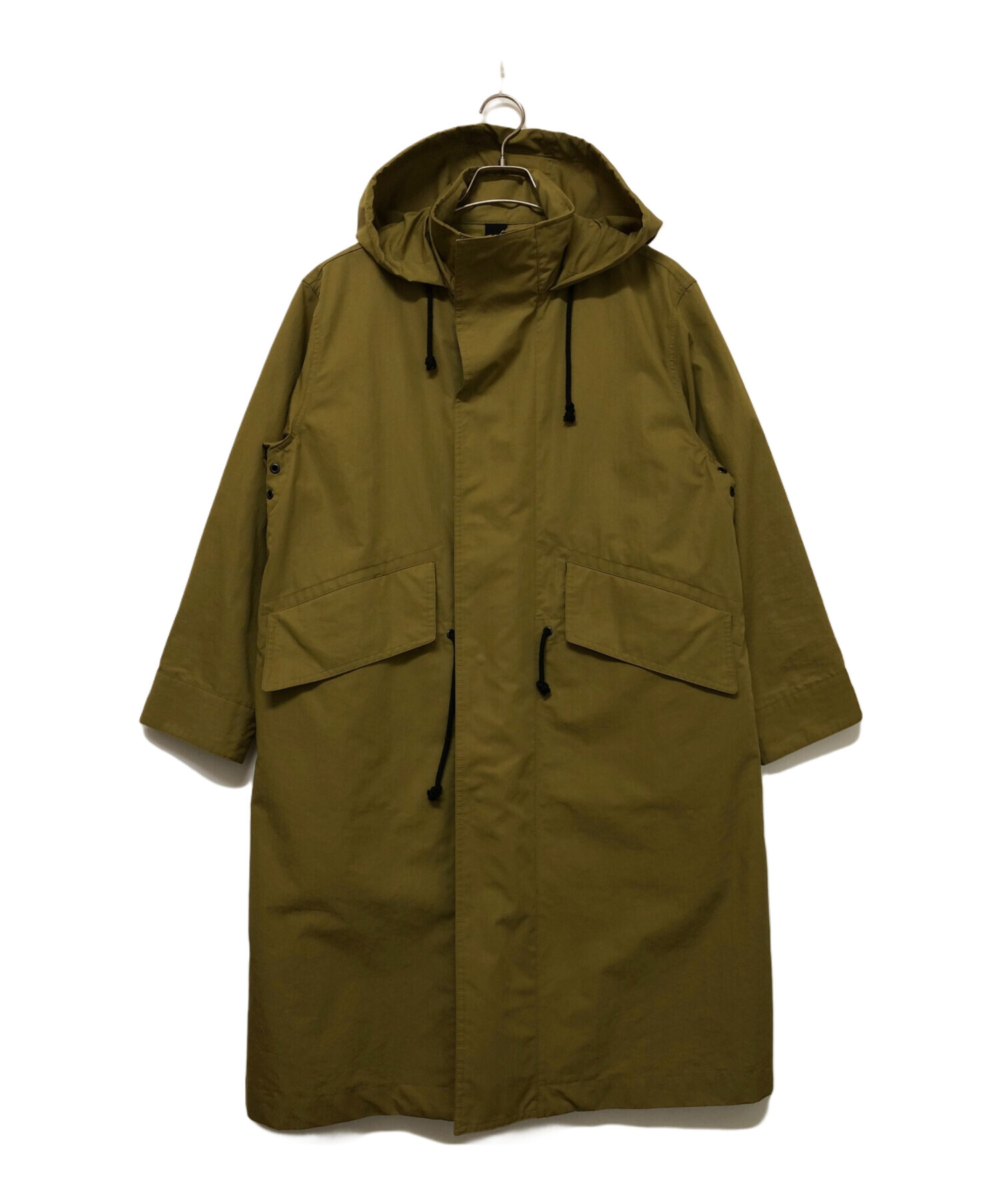 【美品】MHL  コート フードあり カーキ　Ｍ 中古・古着通販】MHL (エムエイチエル) コート カーキ サイズ:SIZE 2